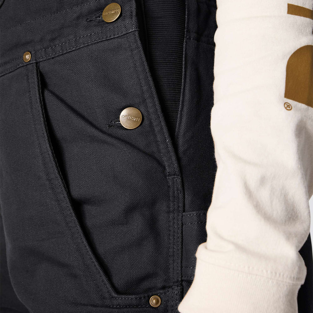 Women's washed duck insulated overalls