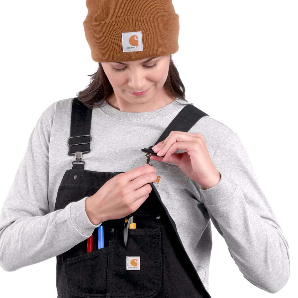 Women's washed duck insulated overalls