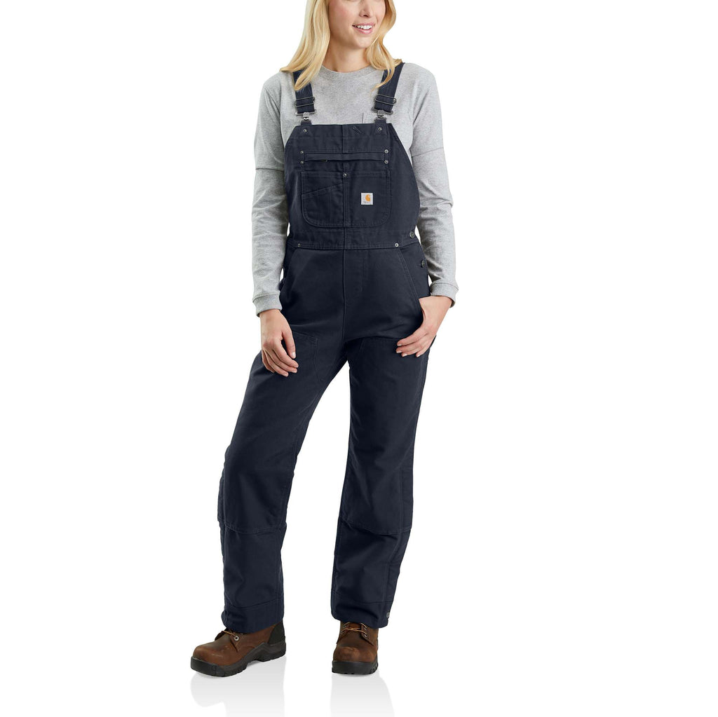 Women's washed duck insulated overalls
