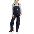 Women's washed duck insulated overalls
