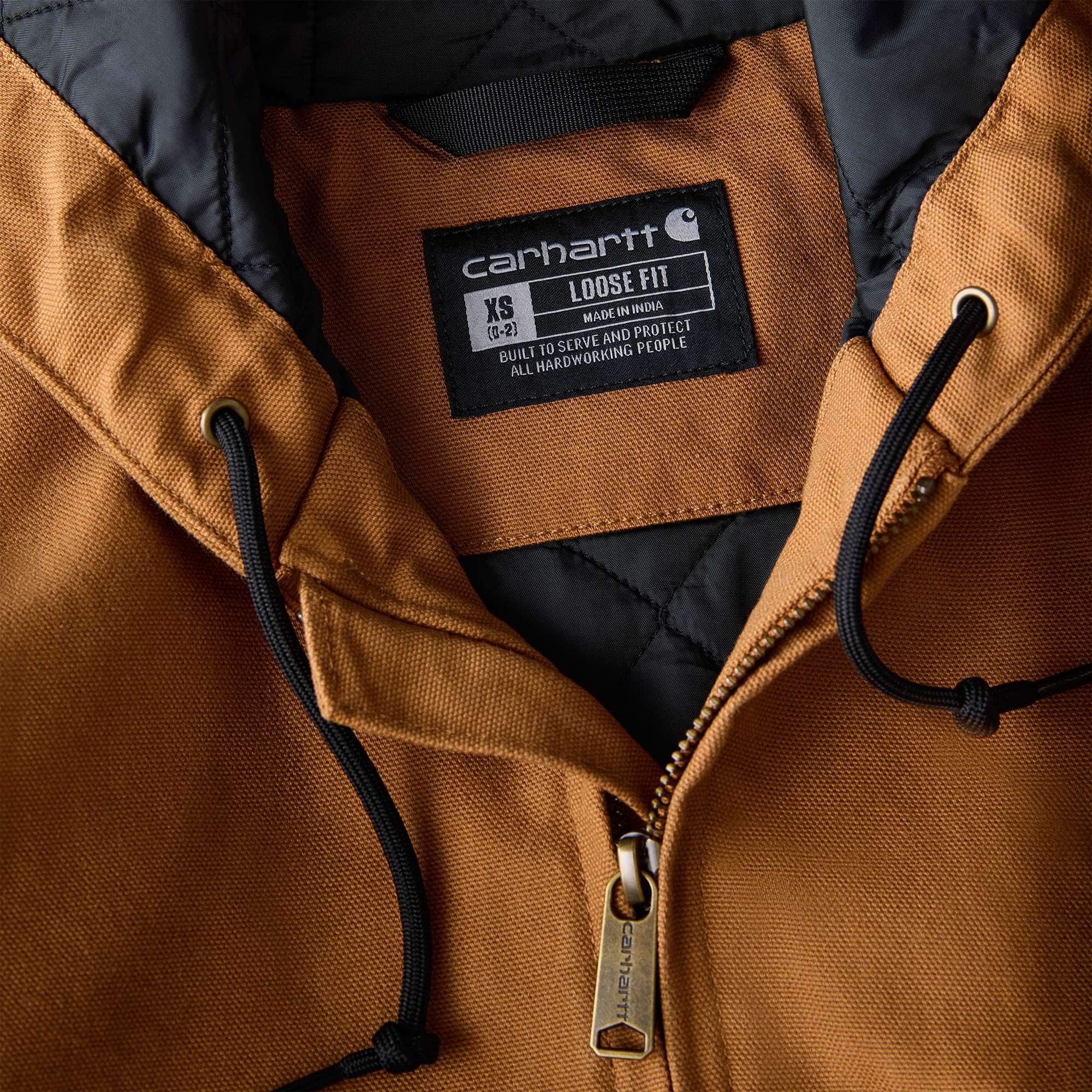 Women's washed duck heavyweight insulated active jac