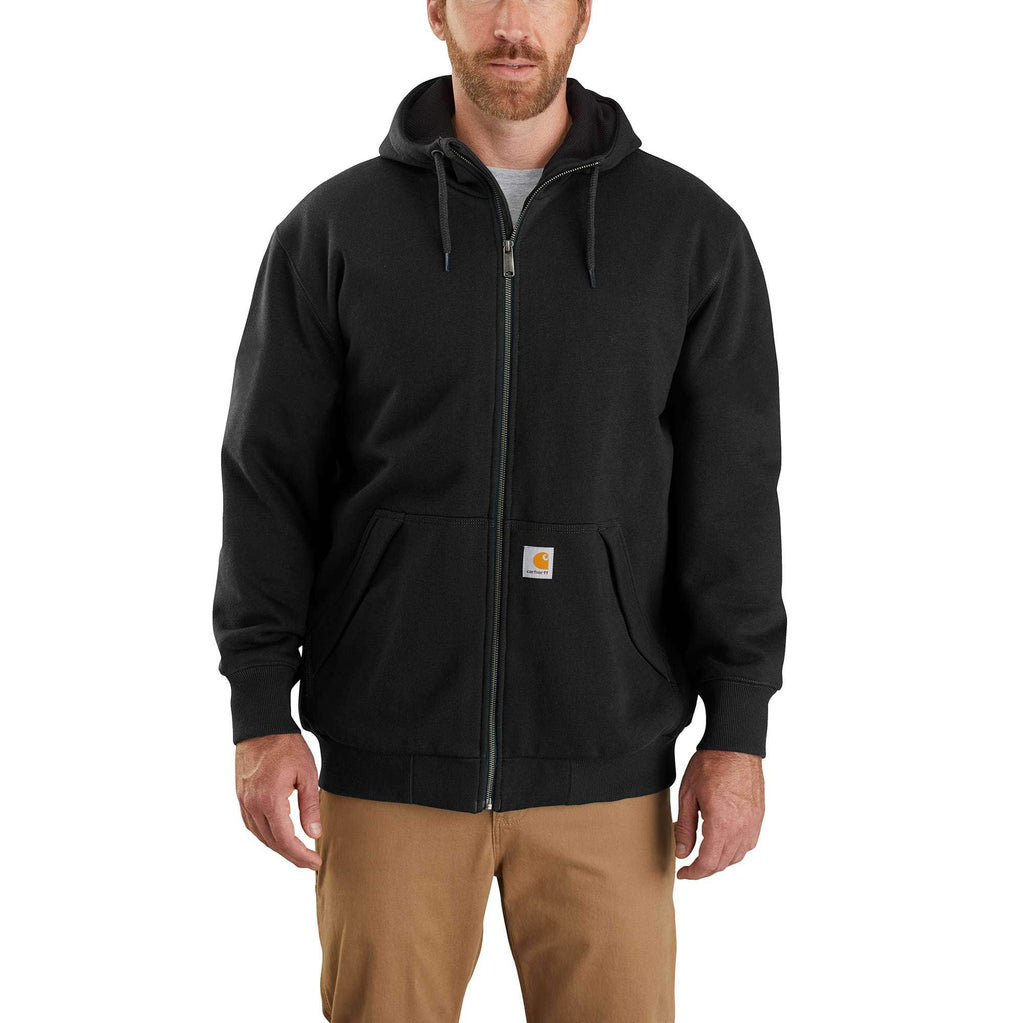 Men's paxton water repellent thermal-lined full zip hooded sweatshirt - carhartt rain defender hoodies