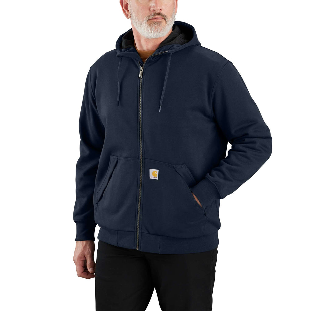 Men's paxton water repellent thermal-lined full zip hooded sweatshirt - carhartt rain defender hoodies