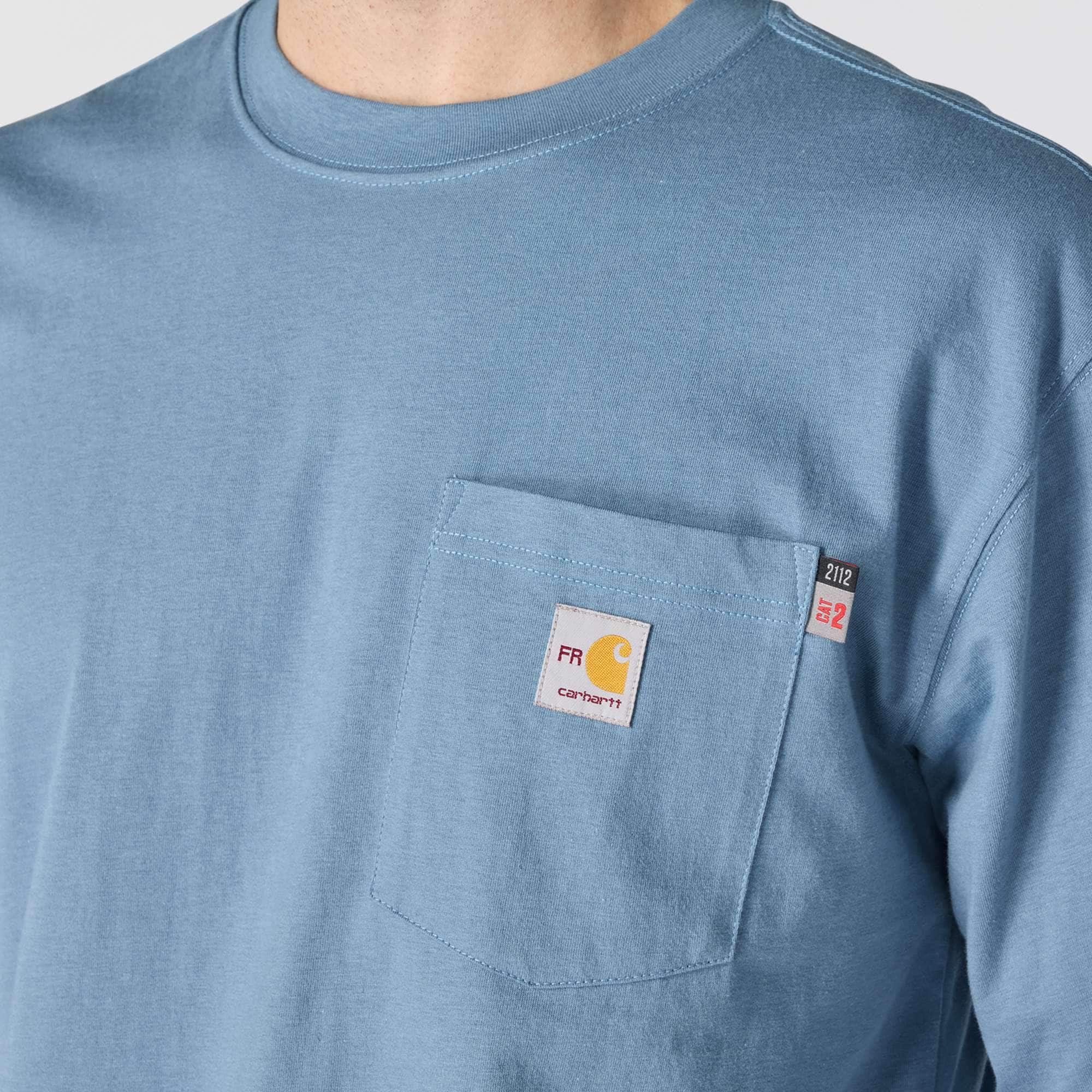 Men's fr force irvine loose fit long sleeve logo t-shirt - flame resistant shirts 