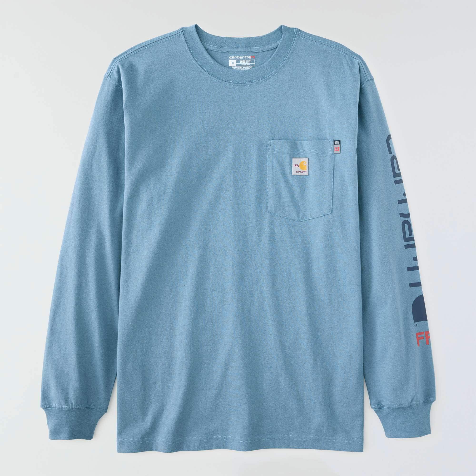Men's fr force irvine loose fit long sleeve logo t-shirt - flame resistant shirts 