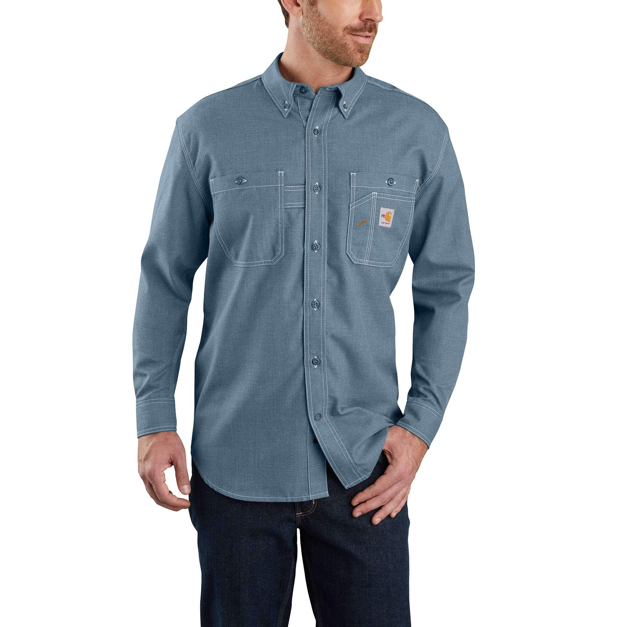 Men's fr force sun defender™  loose fit long sleeve shirt - sun protection shirts
