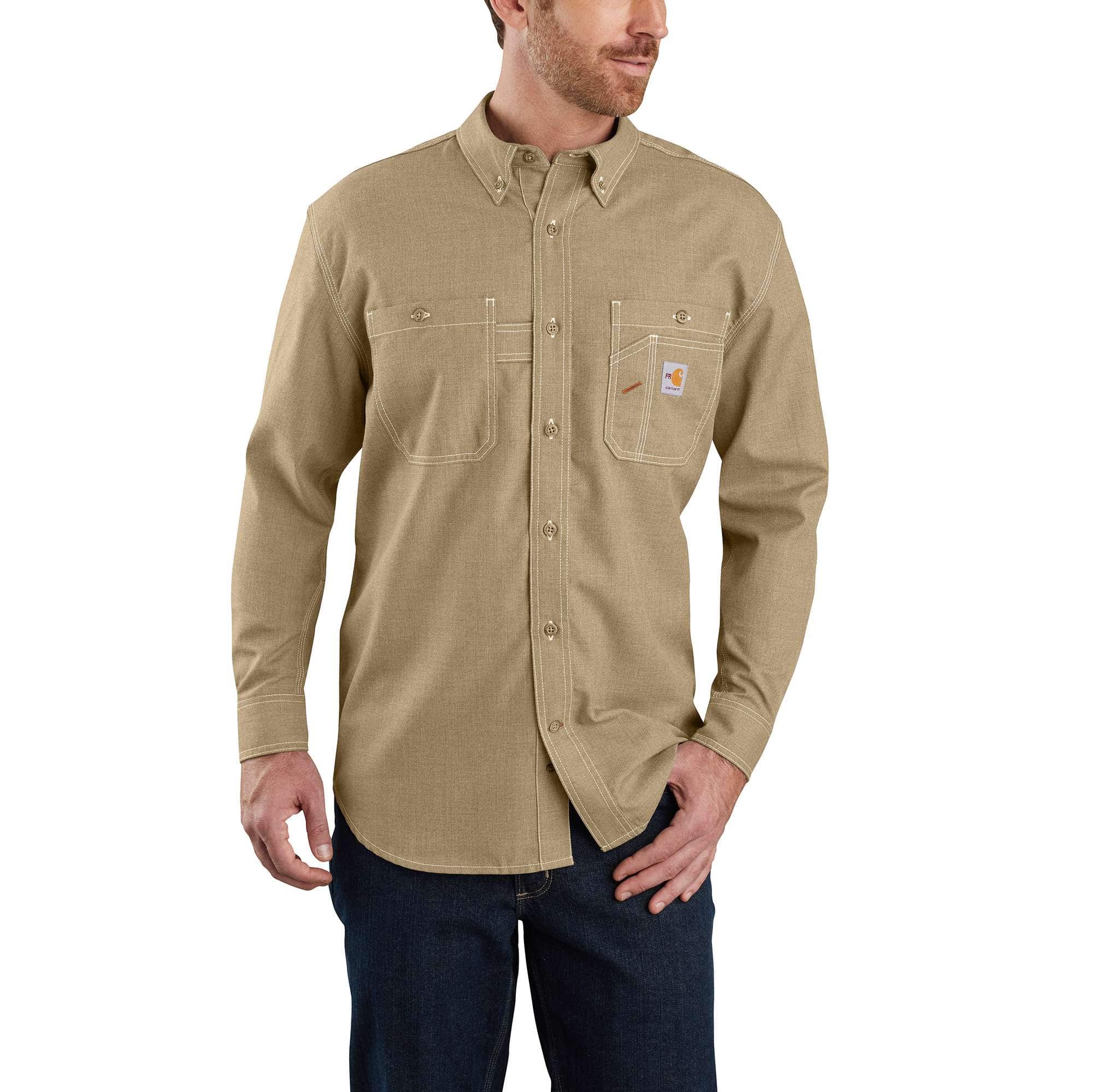 Men's fr force sun defender™  loose fit long sleeve shirt - sun protection shirts