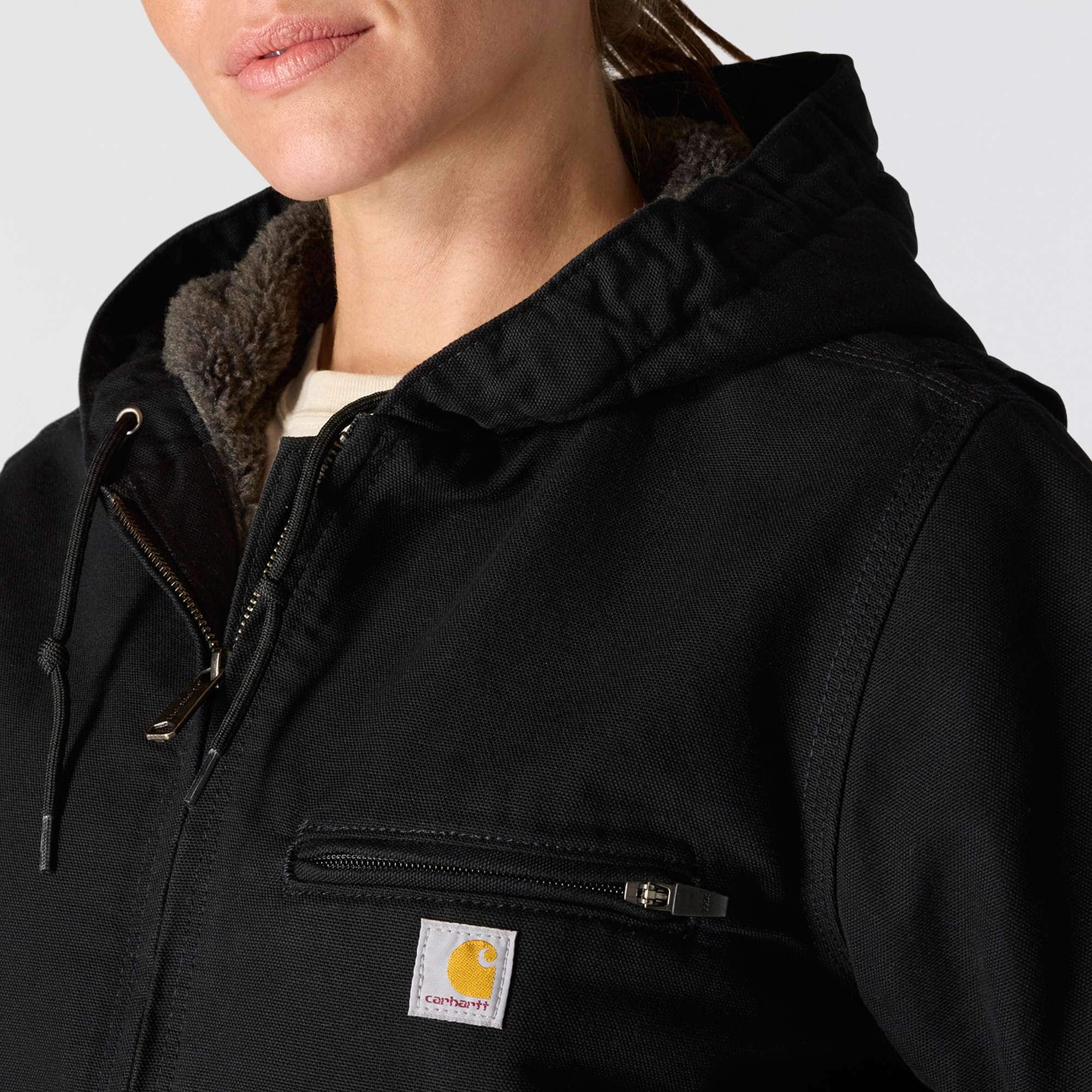Women's iconic sierra washed duck sherpa-lined jacket