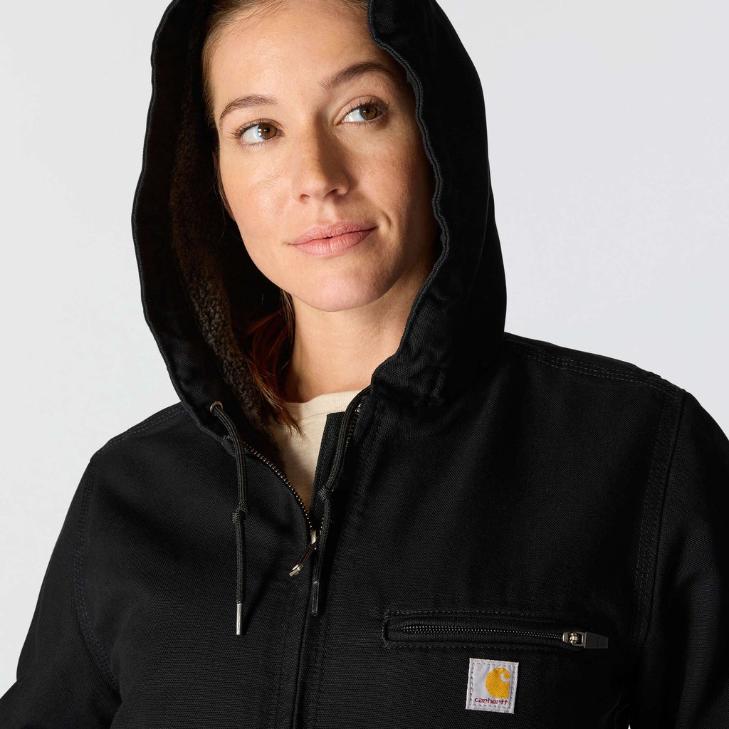 Women's iconic sierra washed duck sherpa-lined jacket
