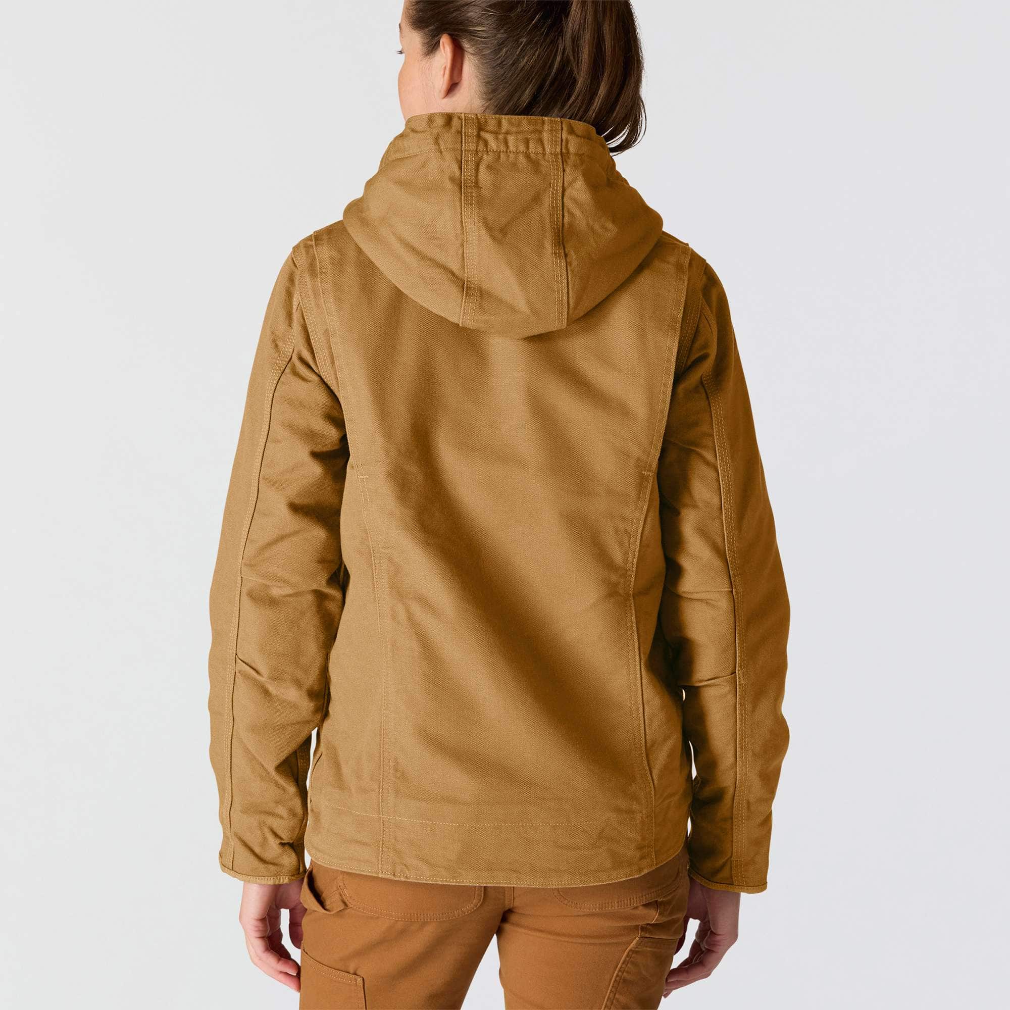 Women's iconic sierra washed duck sherpa-lined jacket