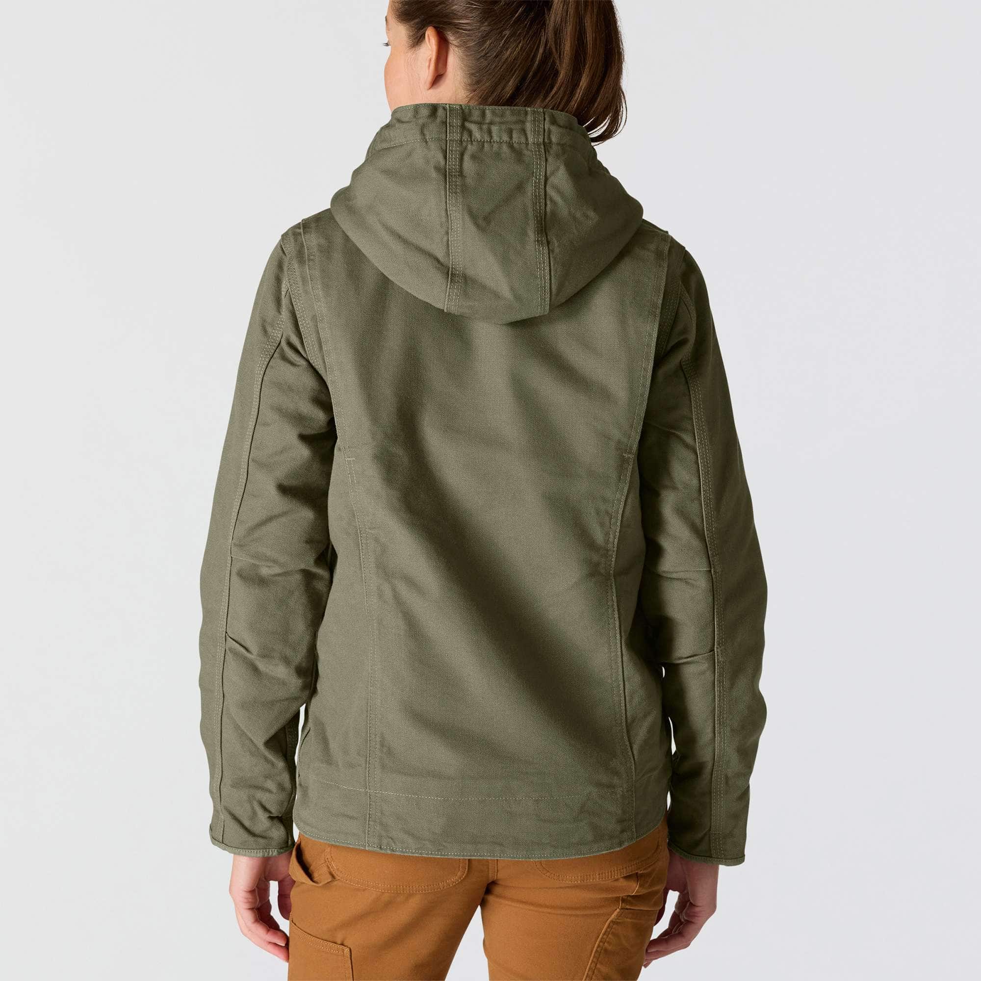 Women's iconic sierra washed duck sherpa-lined jacket