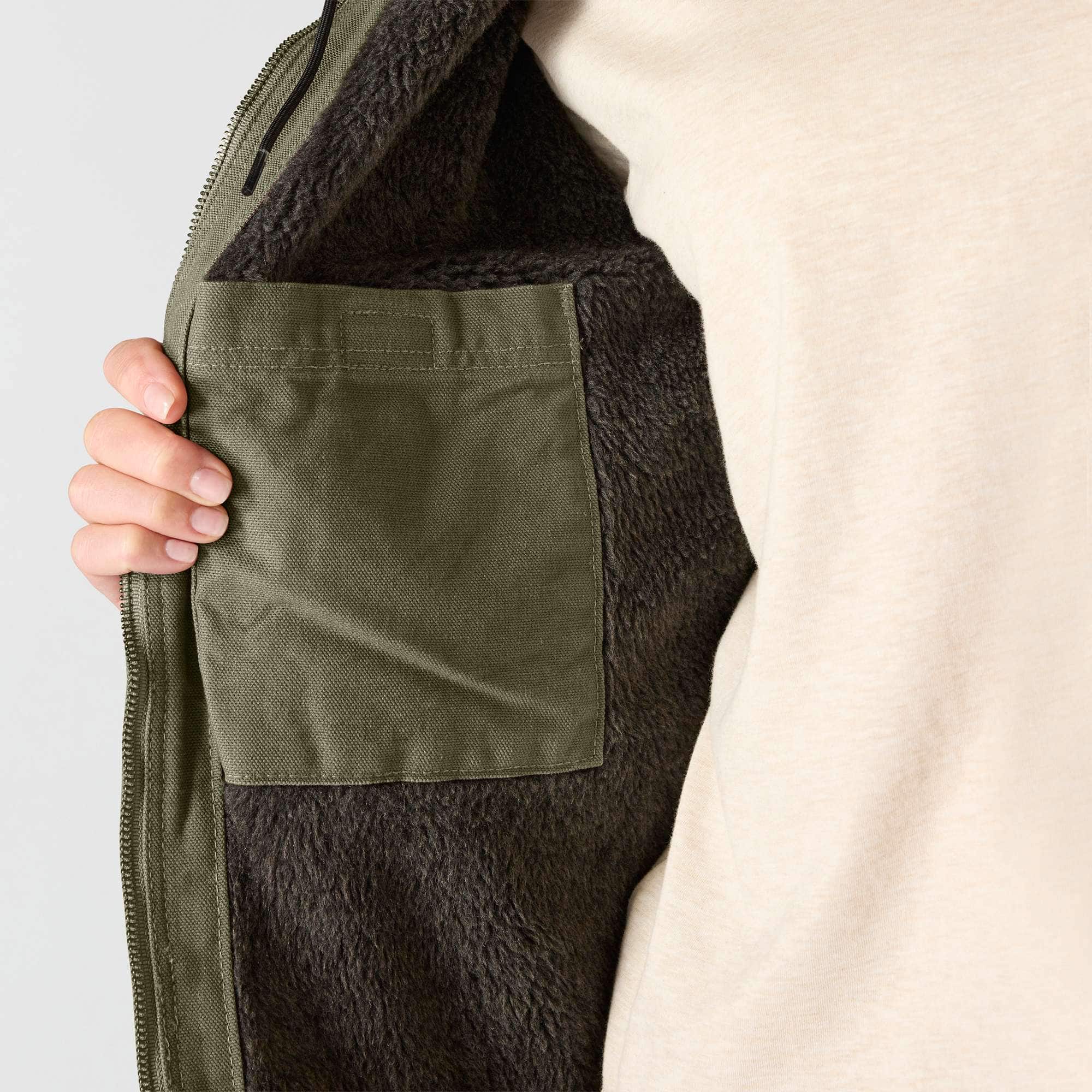 Women's iconic sierra washed duck sherpa-lined jacket