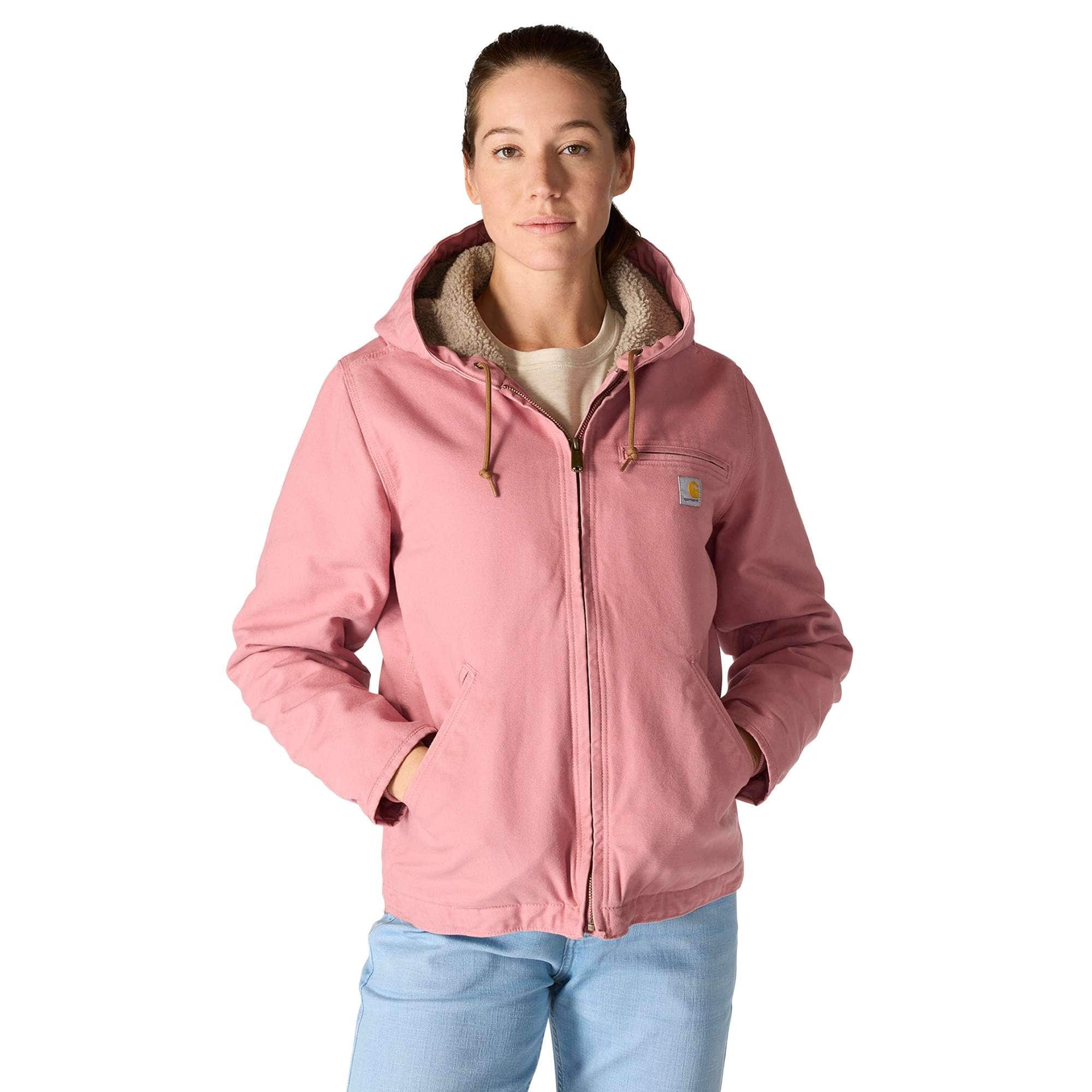 Women's iconic sierra washed duck sherpa-lined jacket