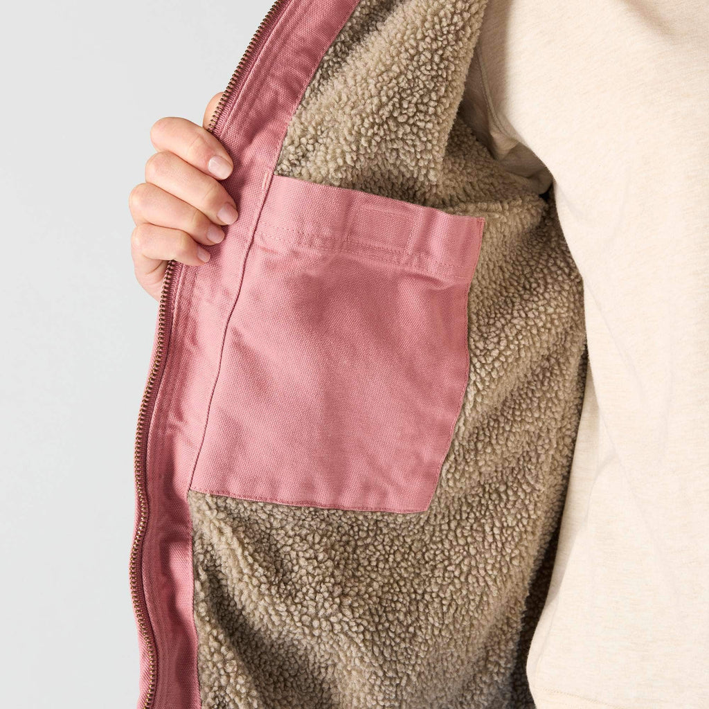 Women's iconic sierra washed duck sherpa-lined jacket