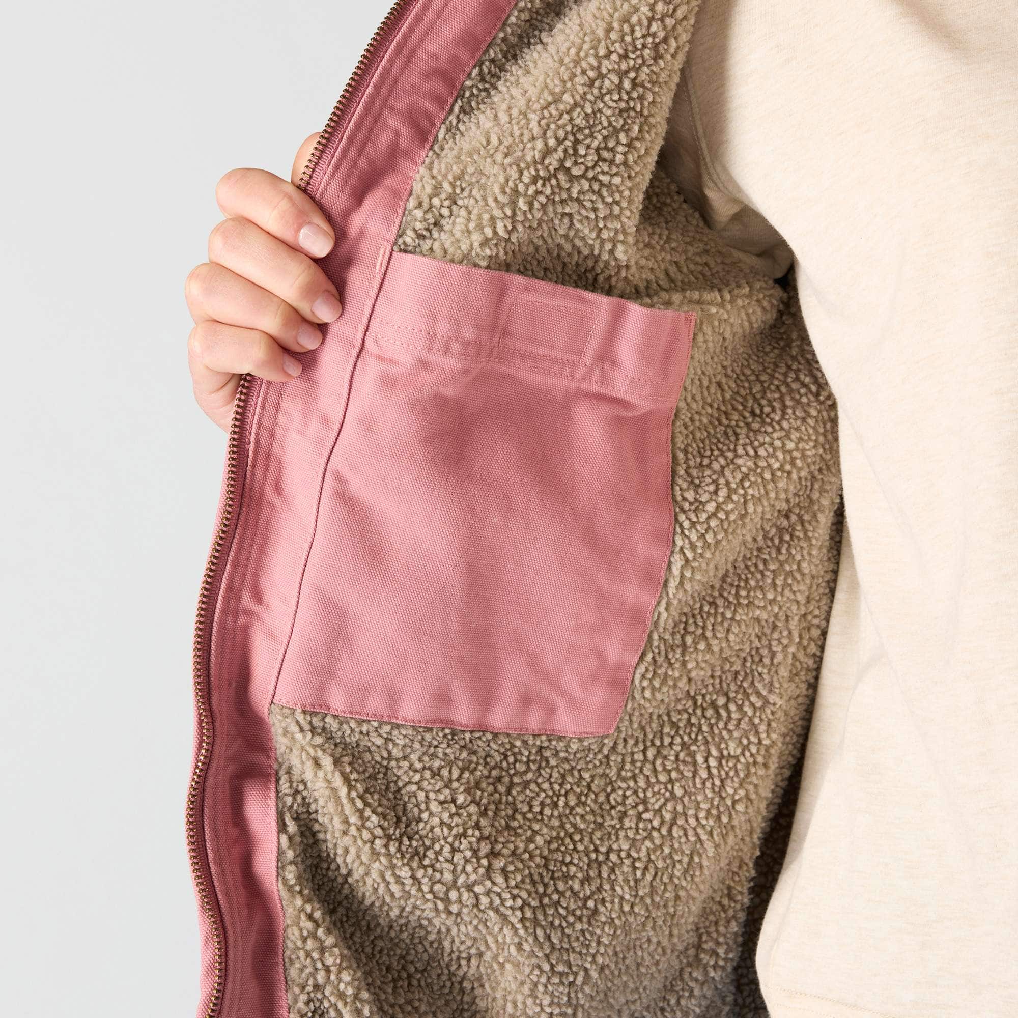 Women's iconic sierra washed duck sherpa-lined jacket