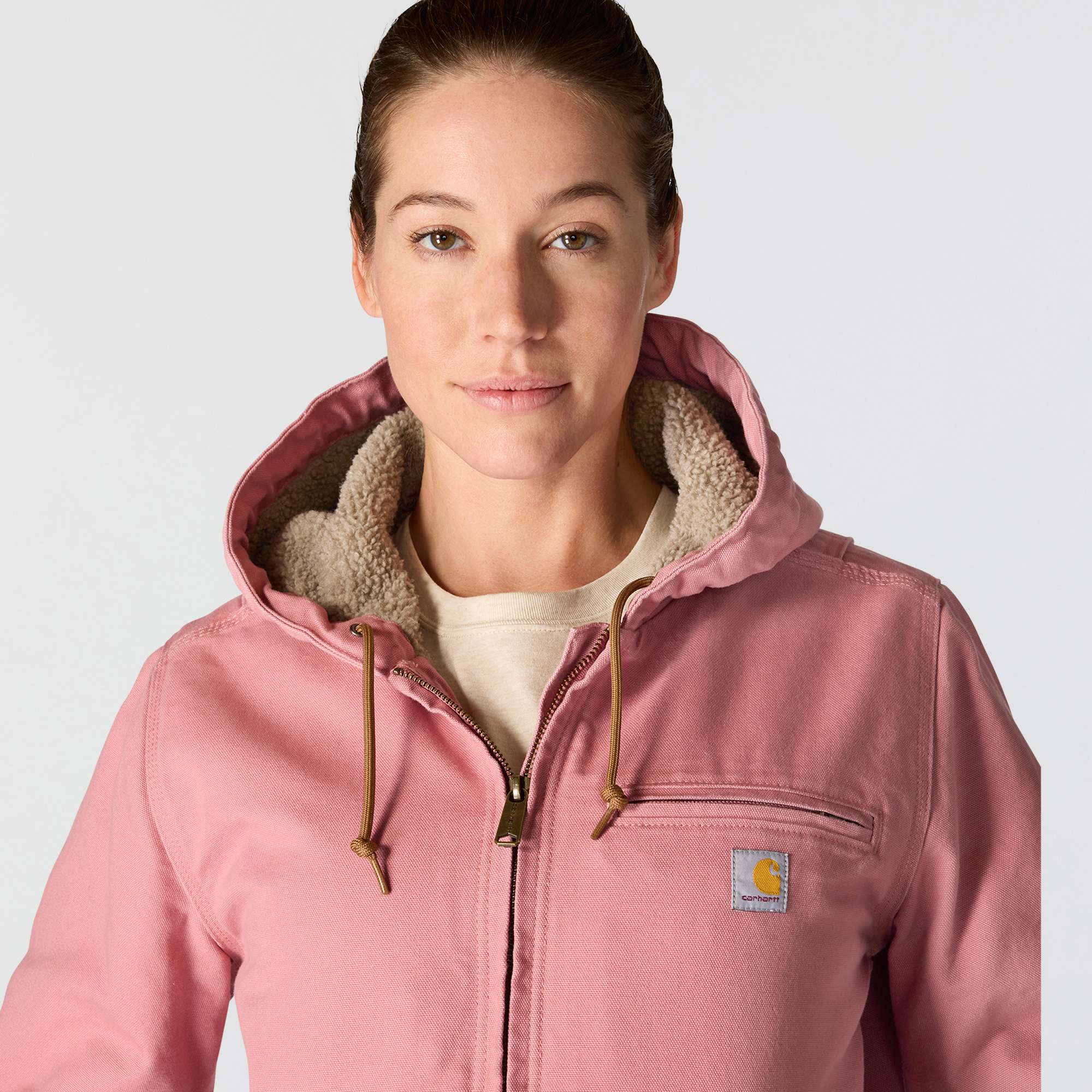 Women's iconic sierra washed duck sherpa-lined jacket