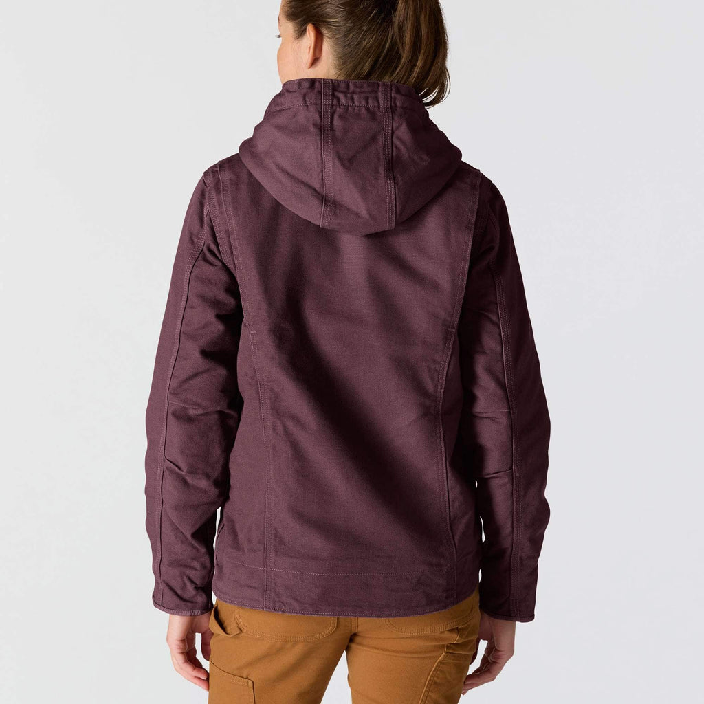 Women's iconic sierra washed duck sherpa-lined jacket