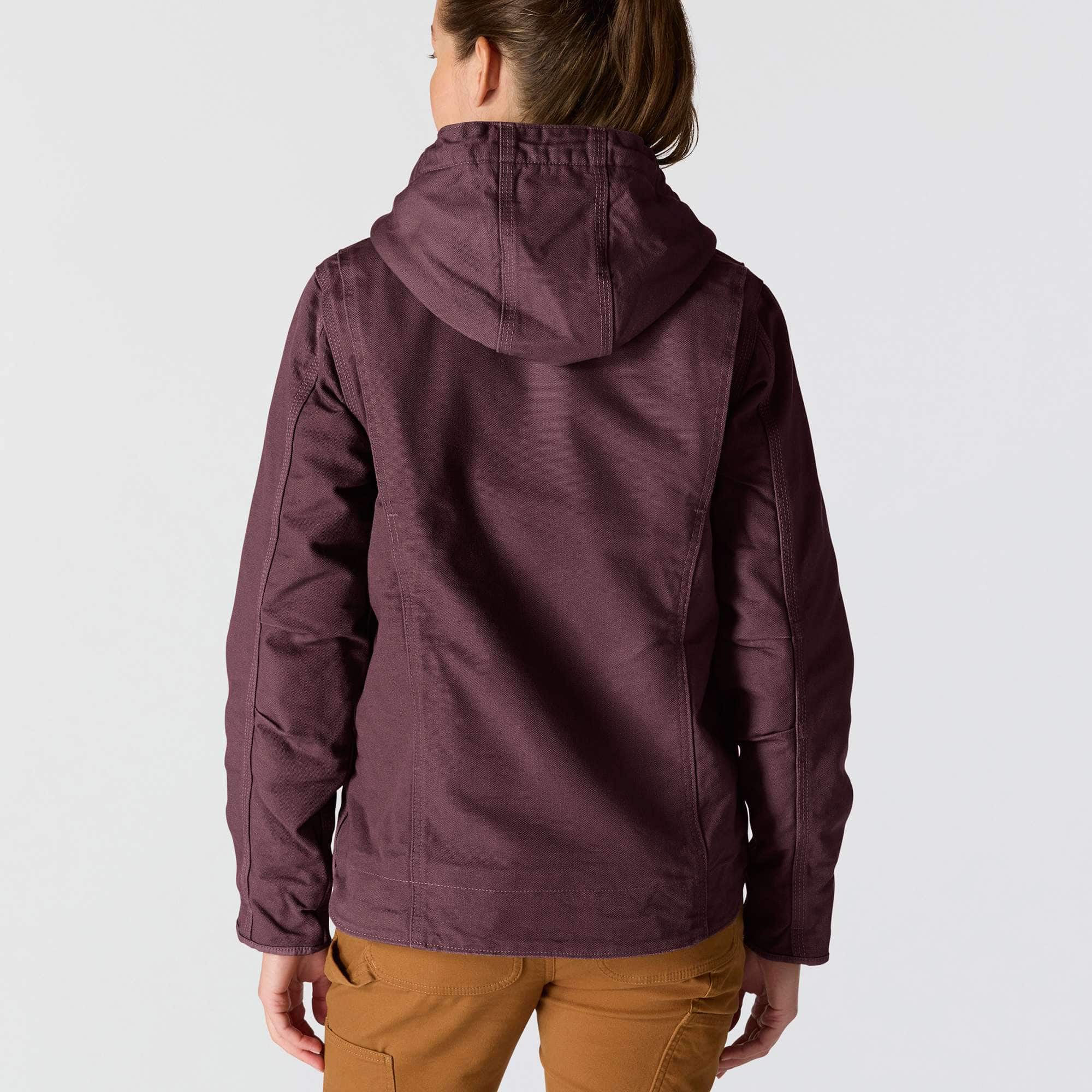 Women's iconic sierra washed duck sherpa-lined jacket
