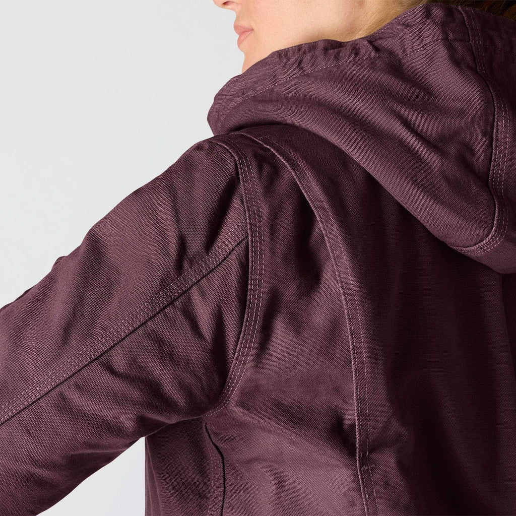Women's iconic sierra washed duck sherpa-lined jacket