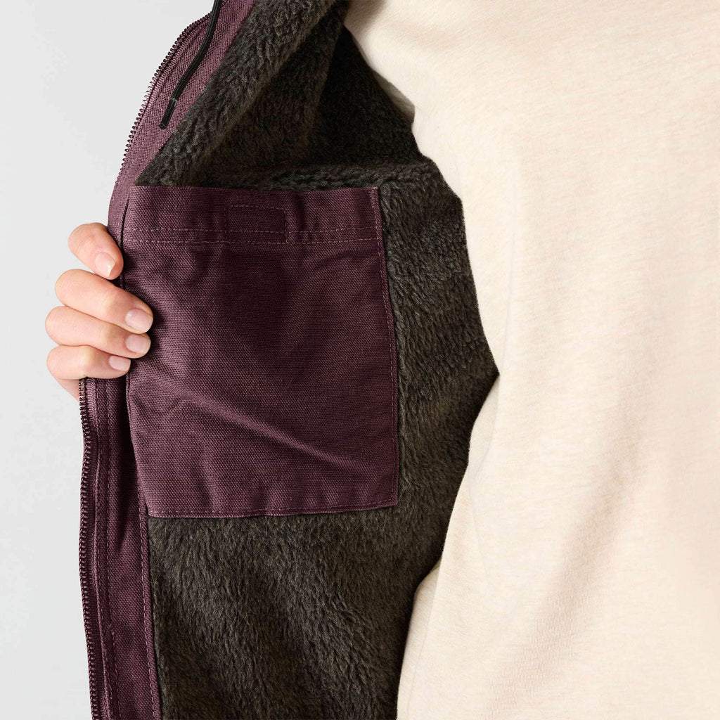 Women's iconic sierra washed duck sherpa-lined jacket