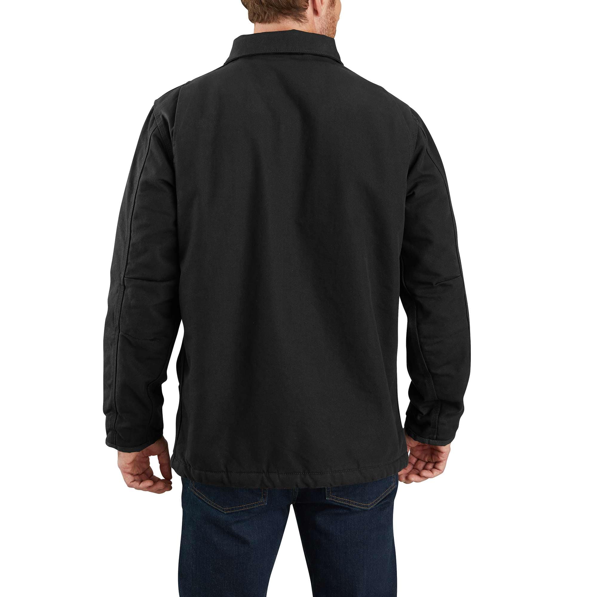 Men's washed duck sherpa-lined ridge coat