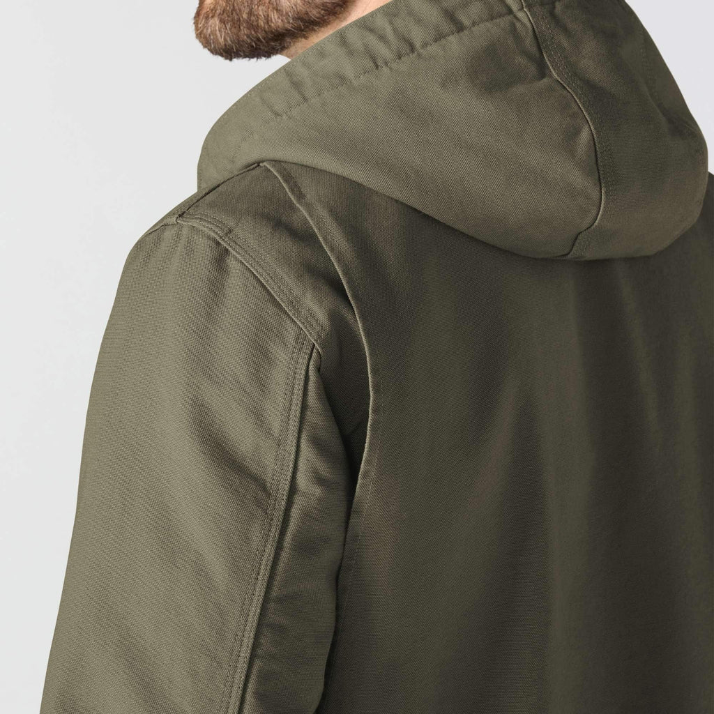Men's  washed duck sierra sherpa-lined jacket