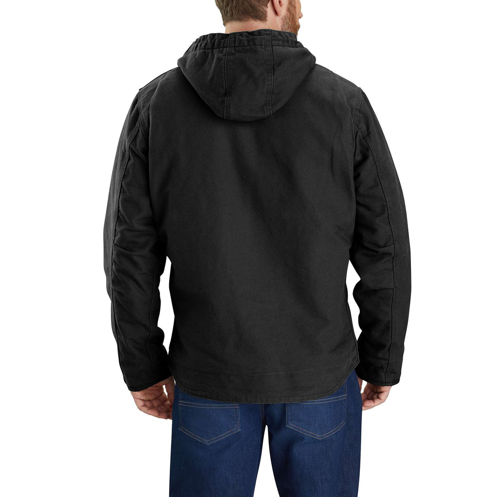Men's  washed duck sierra sherpa-lined jacket