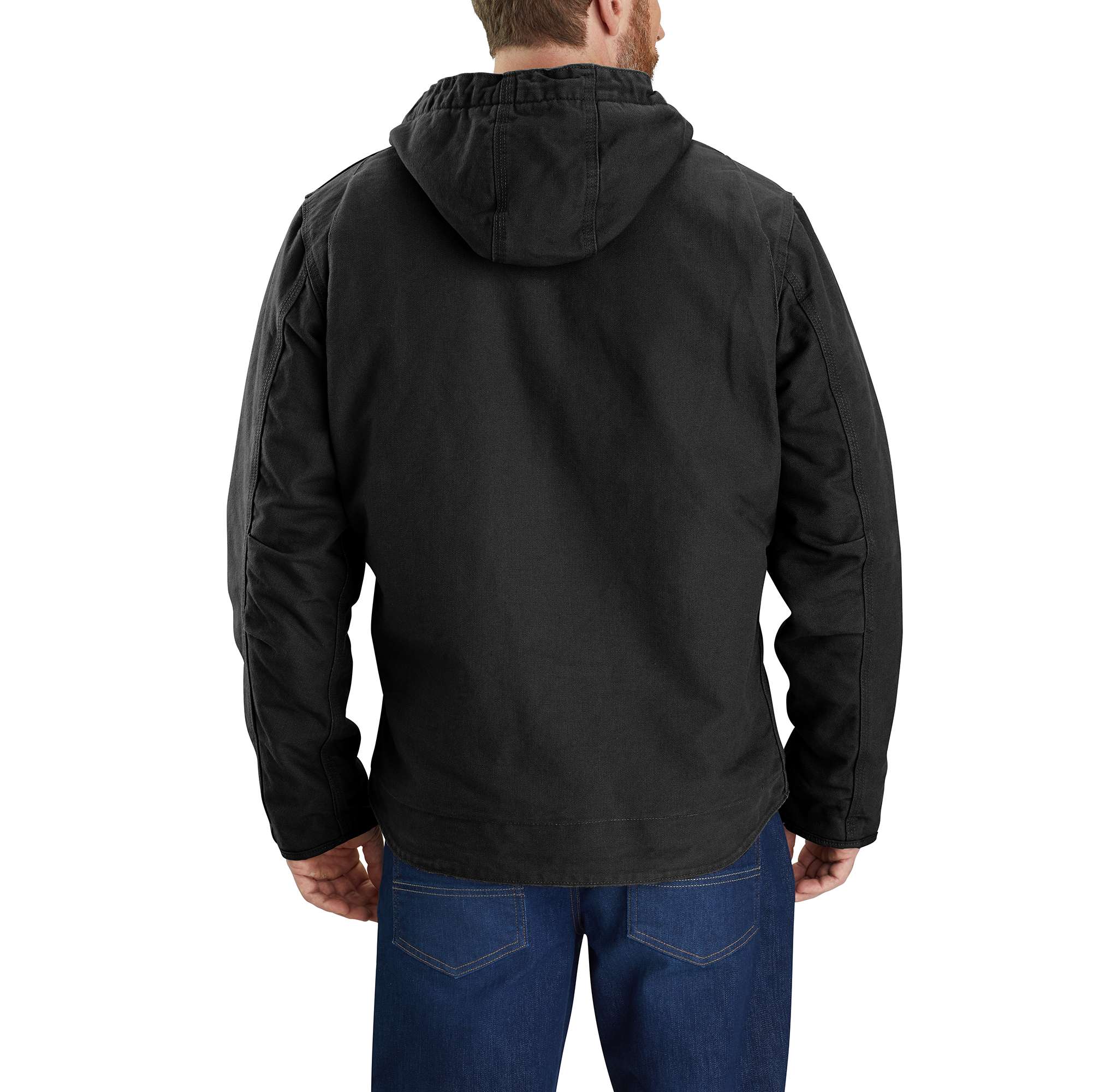 Men's  washed duck sierra sherpa-lined jacket