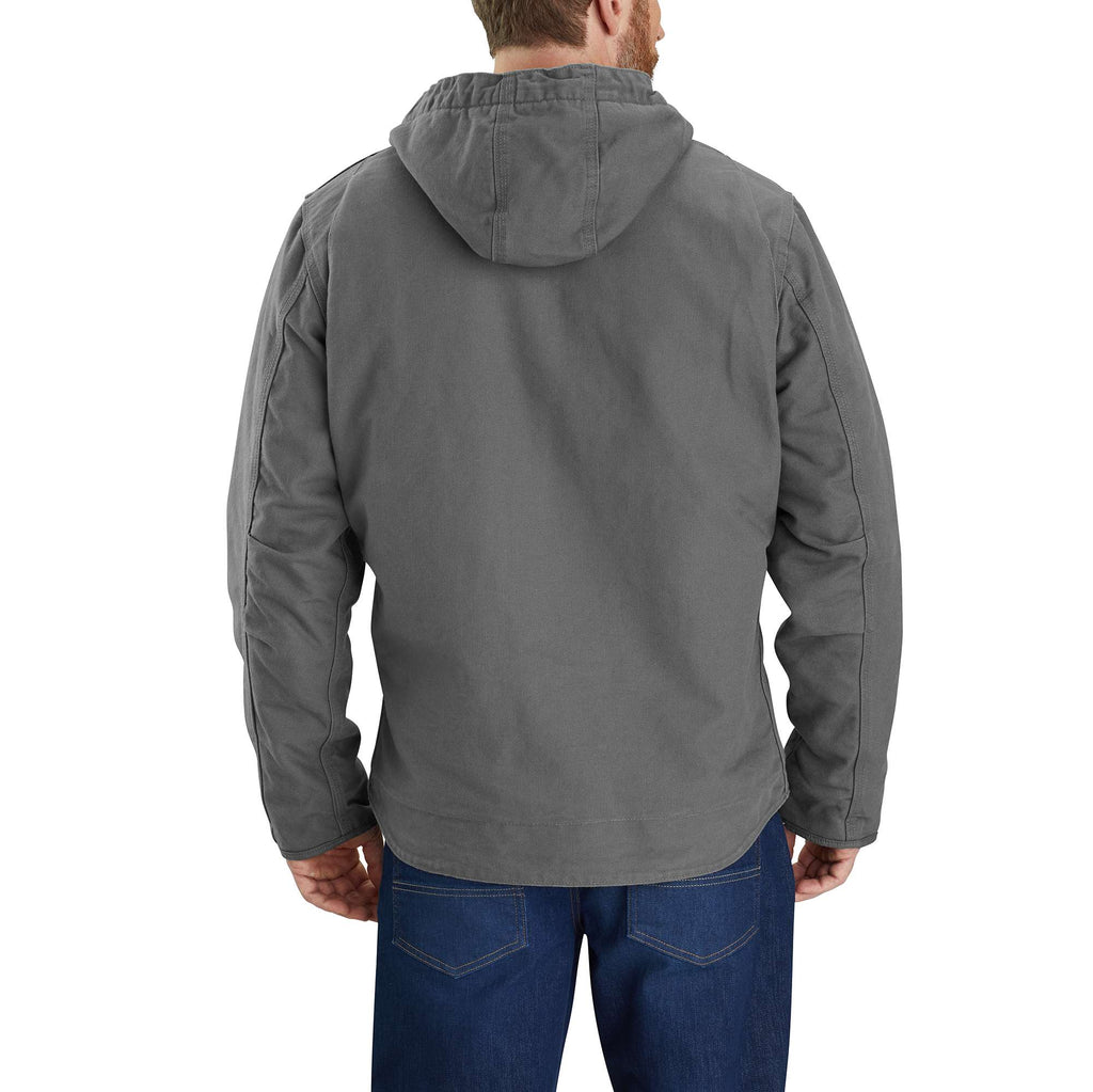 Men's  washed duck sierra sherpa-lined jacket