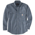 Men's fr loose fit long sleeve twill plaid shirt - flame resistant shirts 