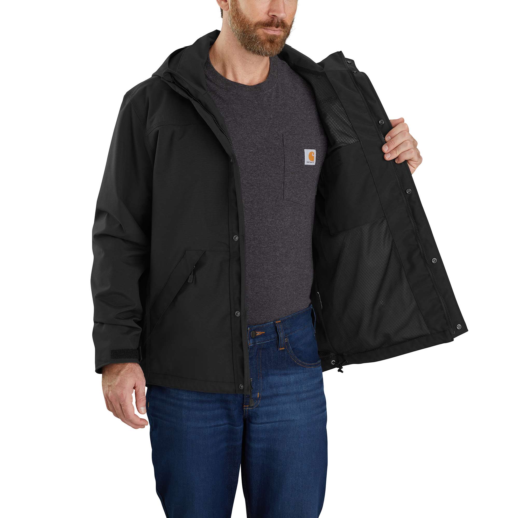 Men's shoreline breathable waterproof rain jacket: storm defender jacket