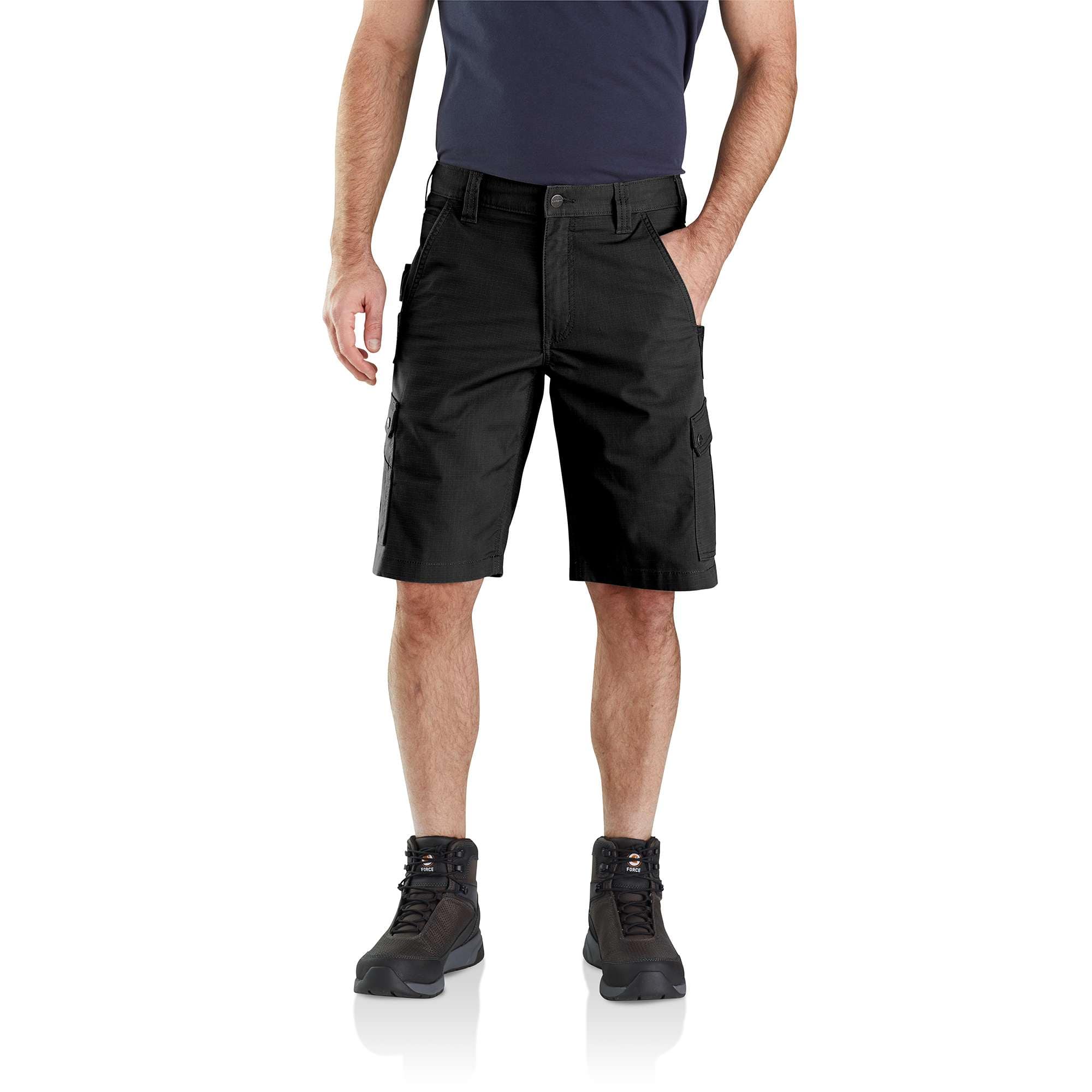 Relaxed fit 11" ripstop cargo shorts - work shorts