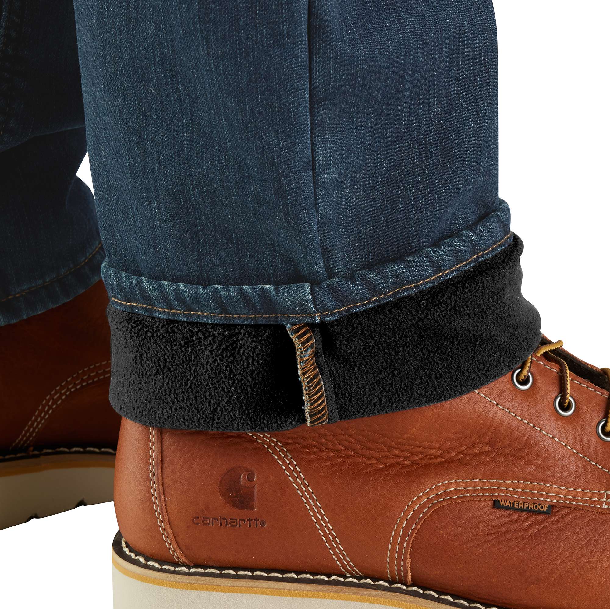 Men's rugged flex lined work jeans