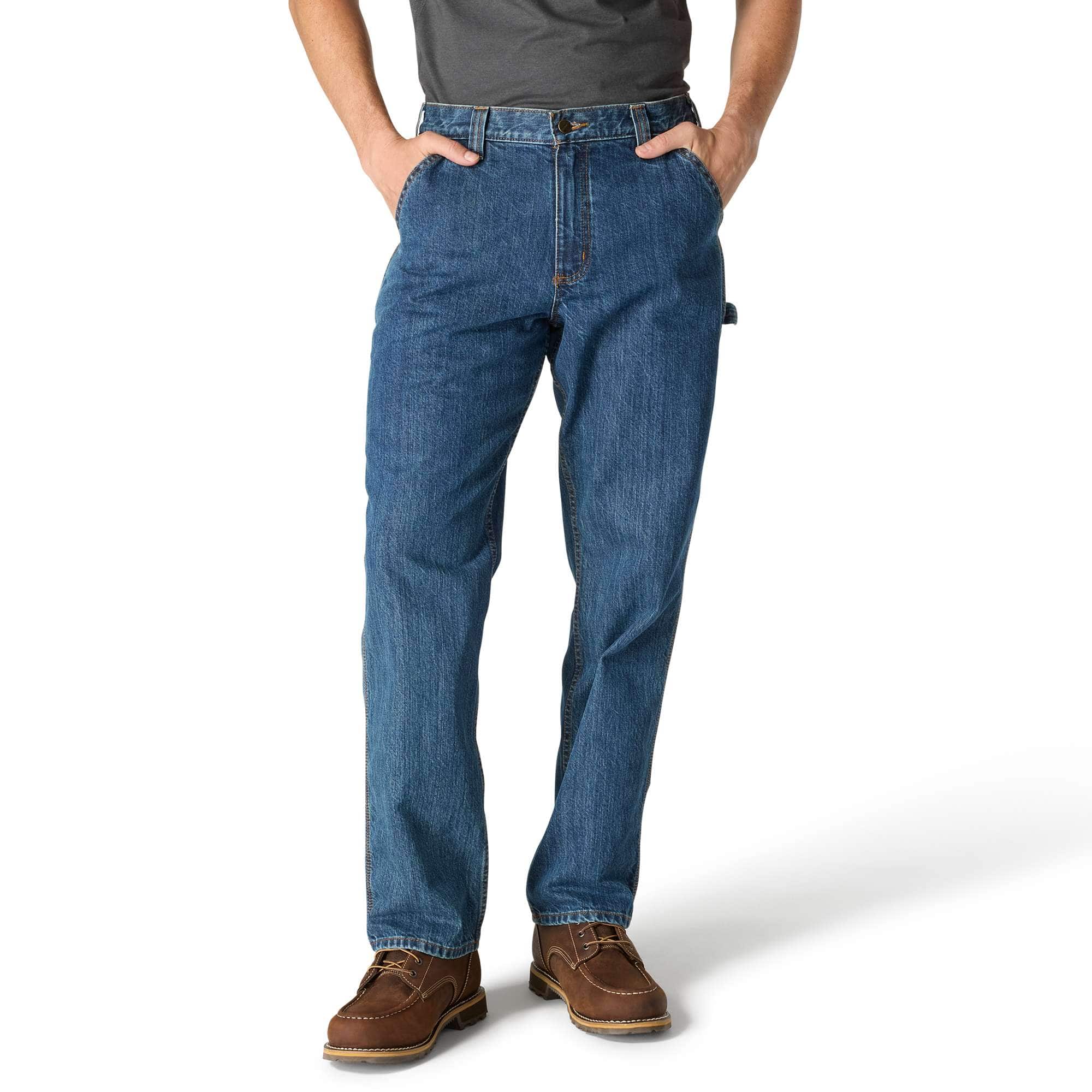 Men's loose straight work jeans