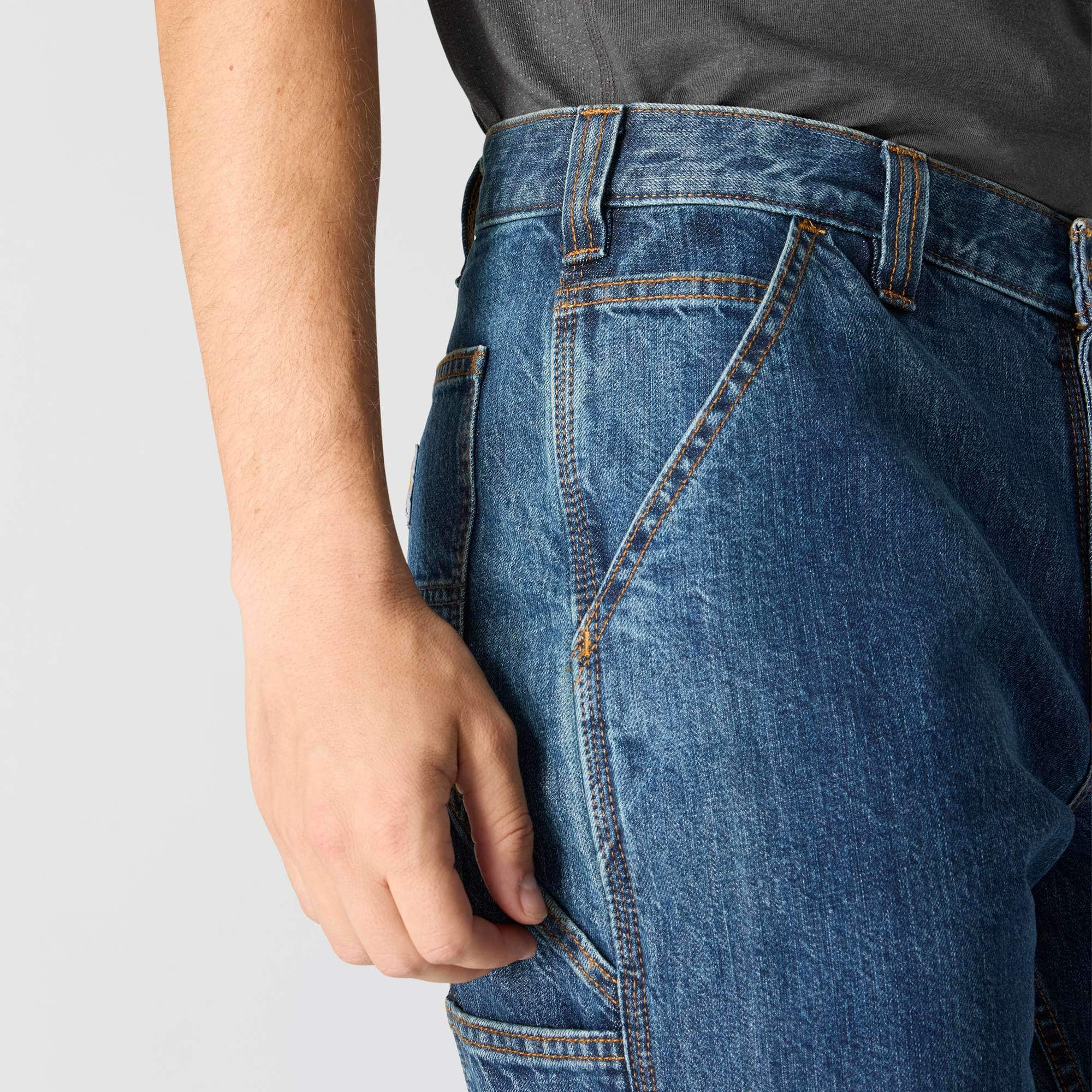 Men's loose straight work jeans