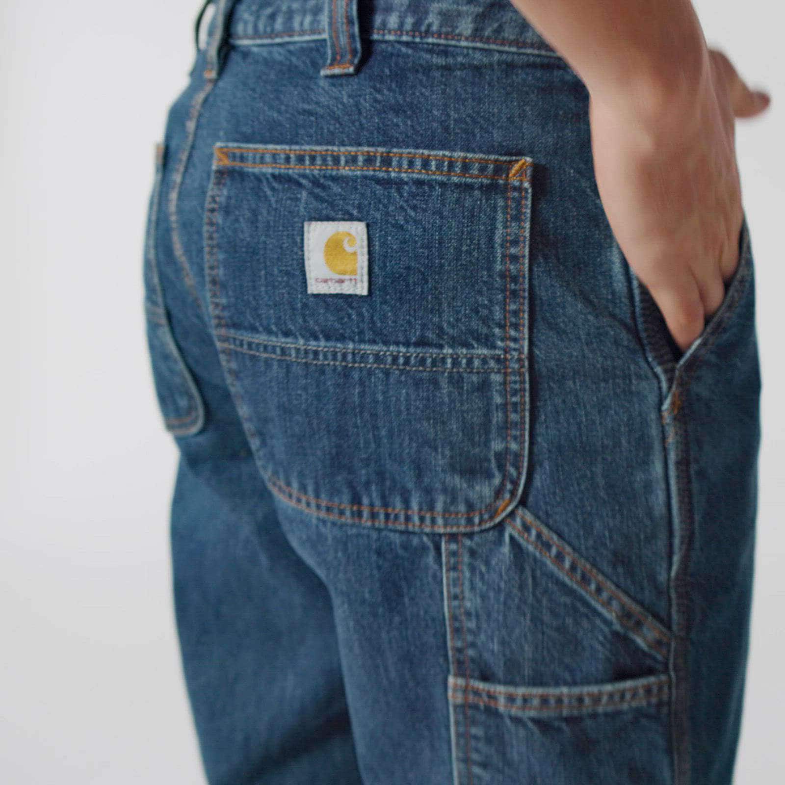 Men's loose straight work jeans