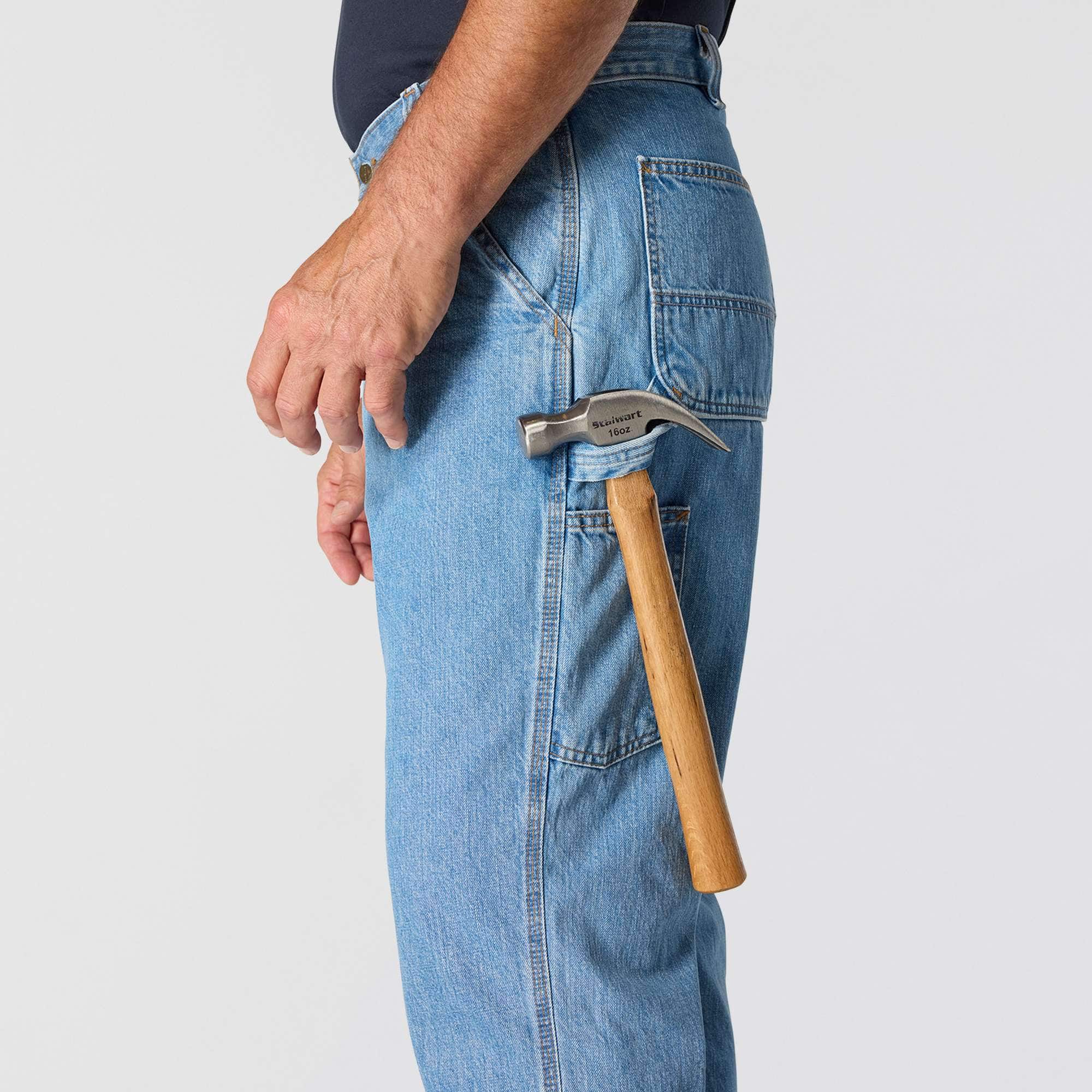 Men's loose straight work jeans