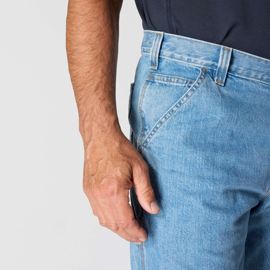 Men's loose straight work jeans
