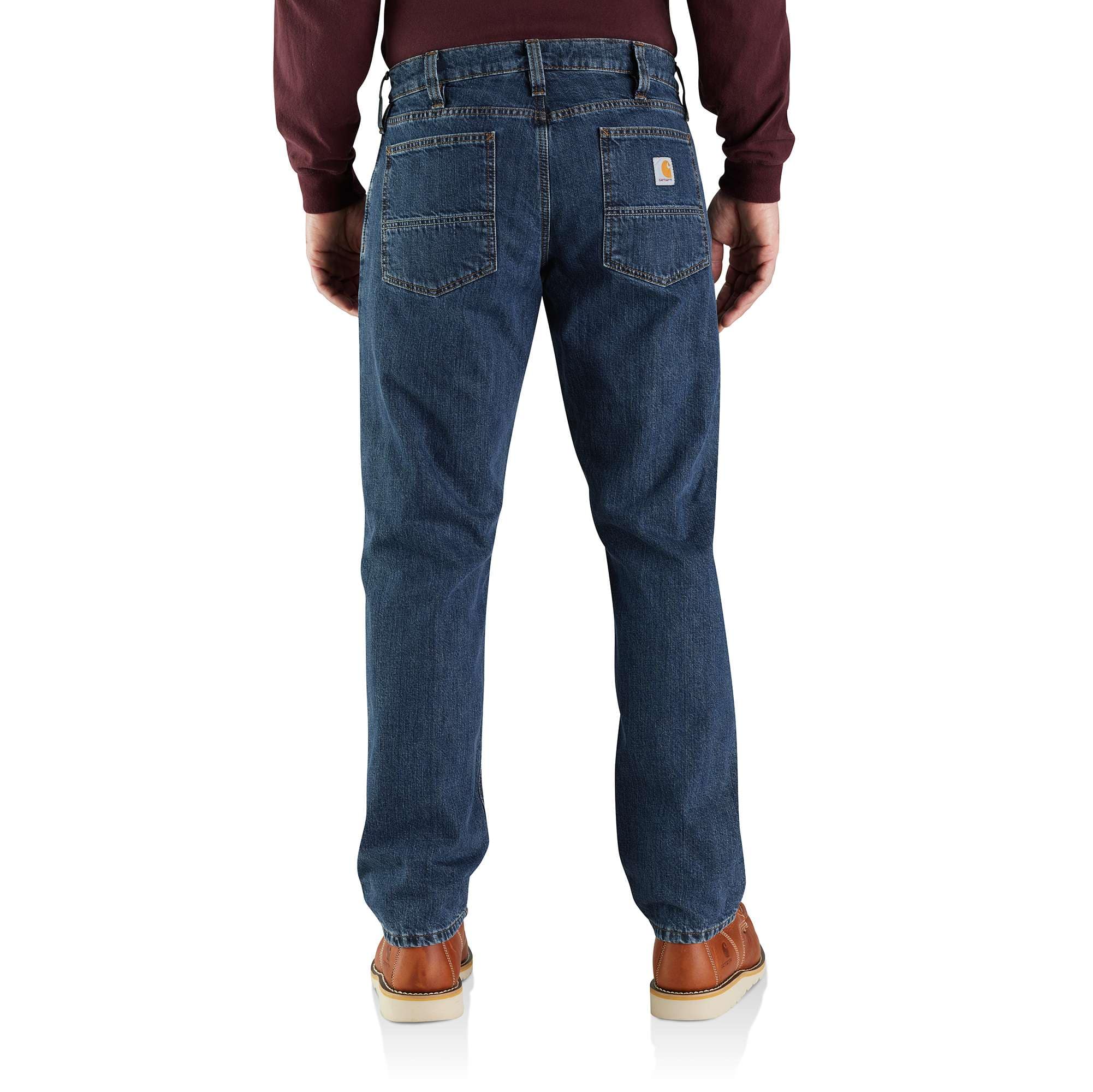 Men's relaxed straight lined work jeans