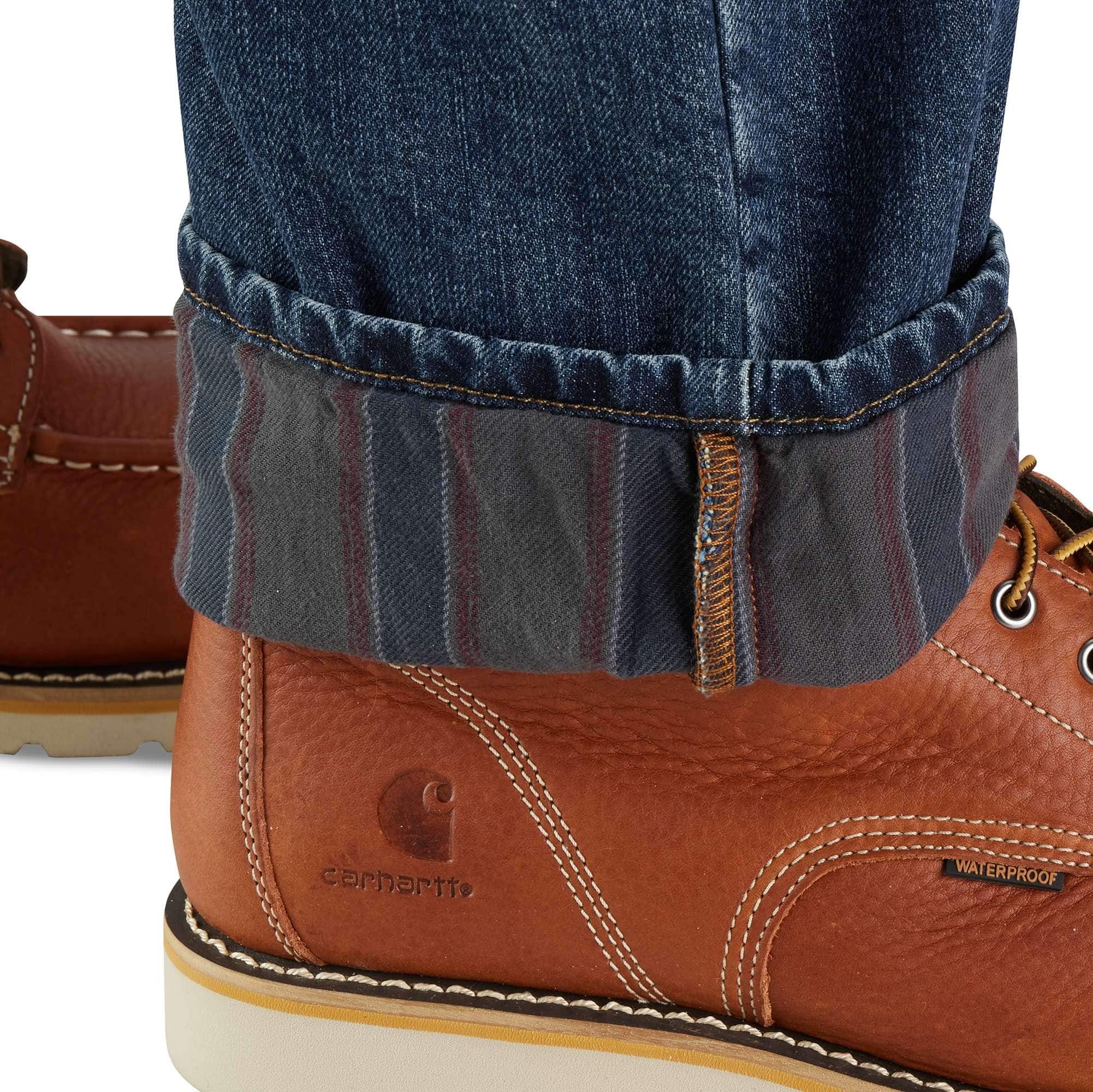Men's relaxed straight lined work jeans