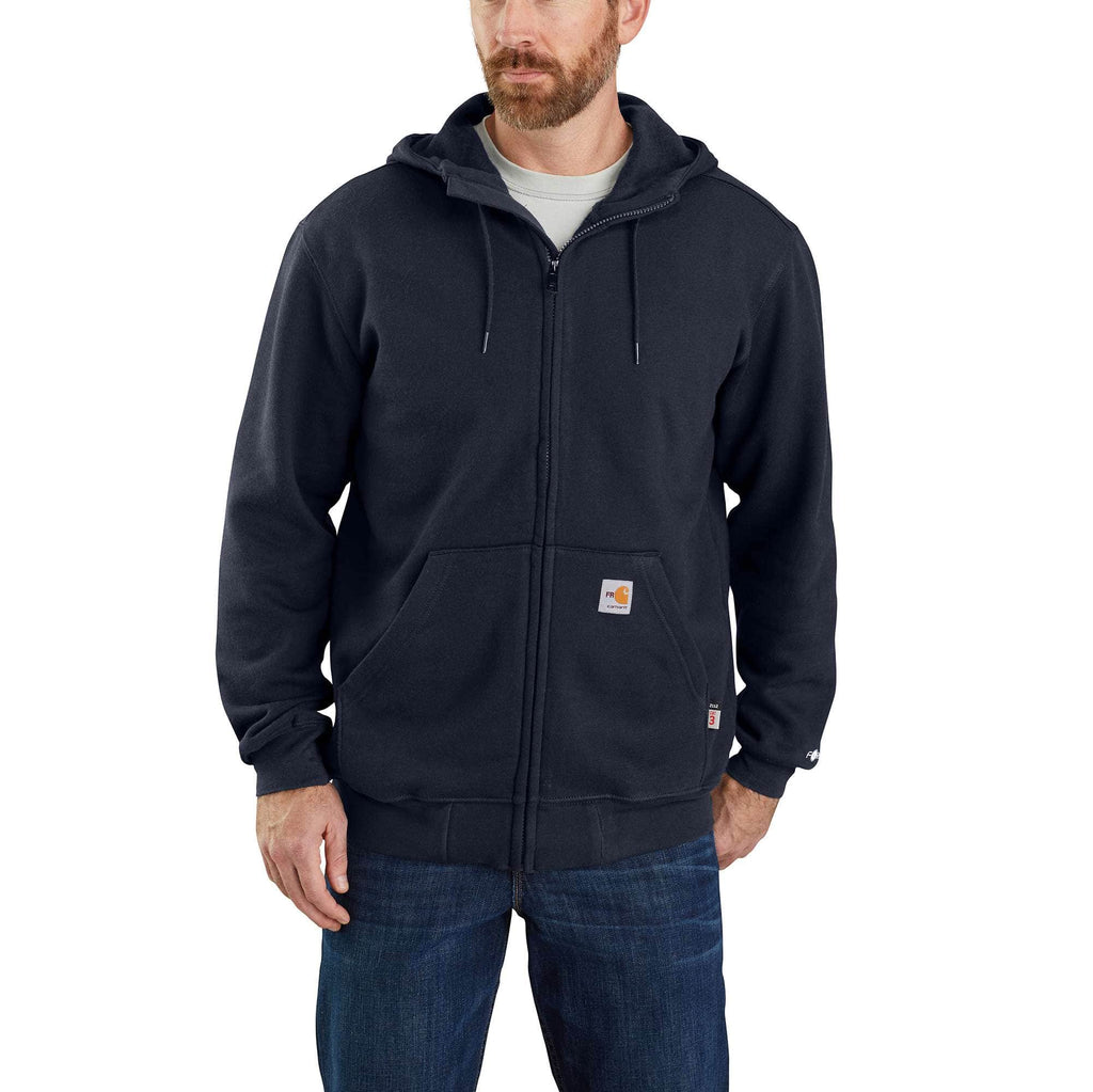 Men's marquette fr force full zip hoodied sweatshirt - flame resistant hoodies
