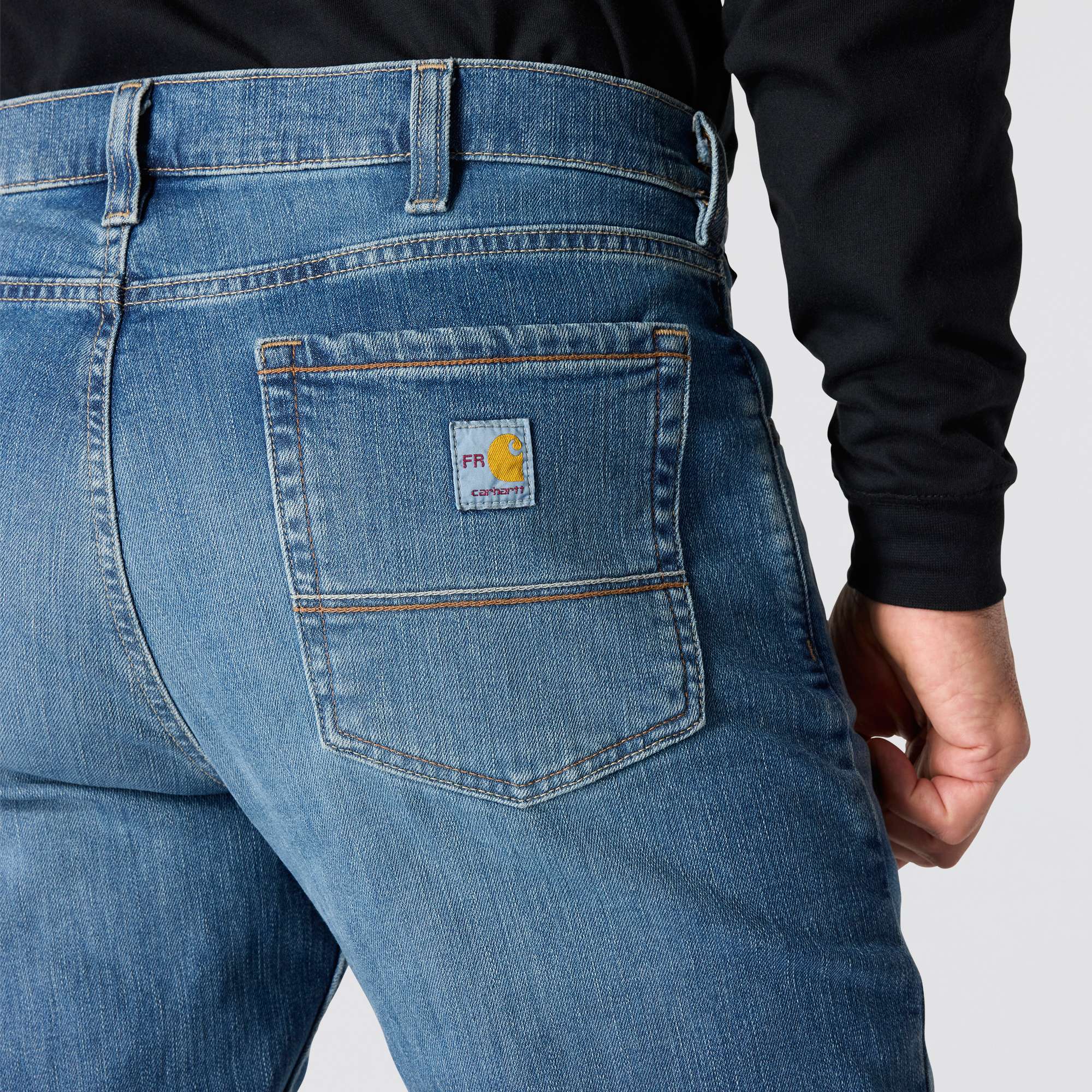 Men's fr relaxed fit straight leg rugged flex™ jeans - flame resistant jeans