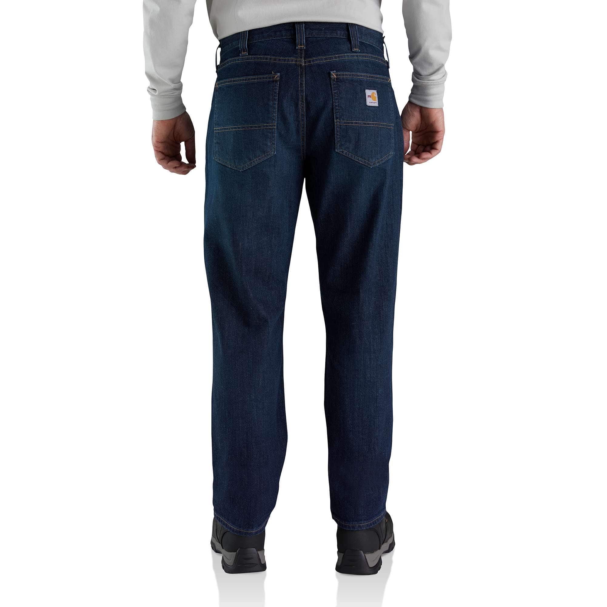Men's fr relaxed fit straight leg rugged flex™ jeans - flame resistant jeans