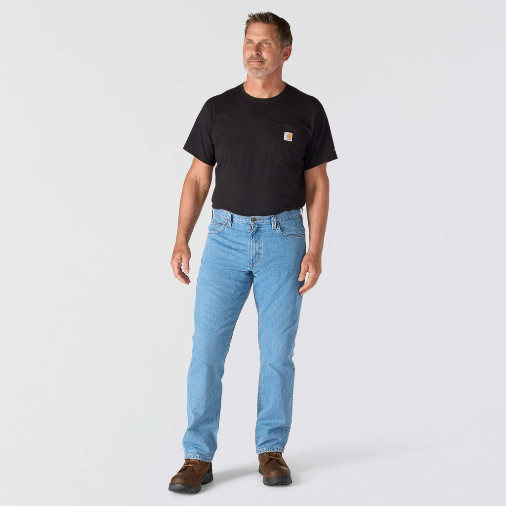 Men's relaxed straight work jeans