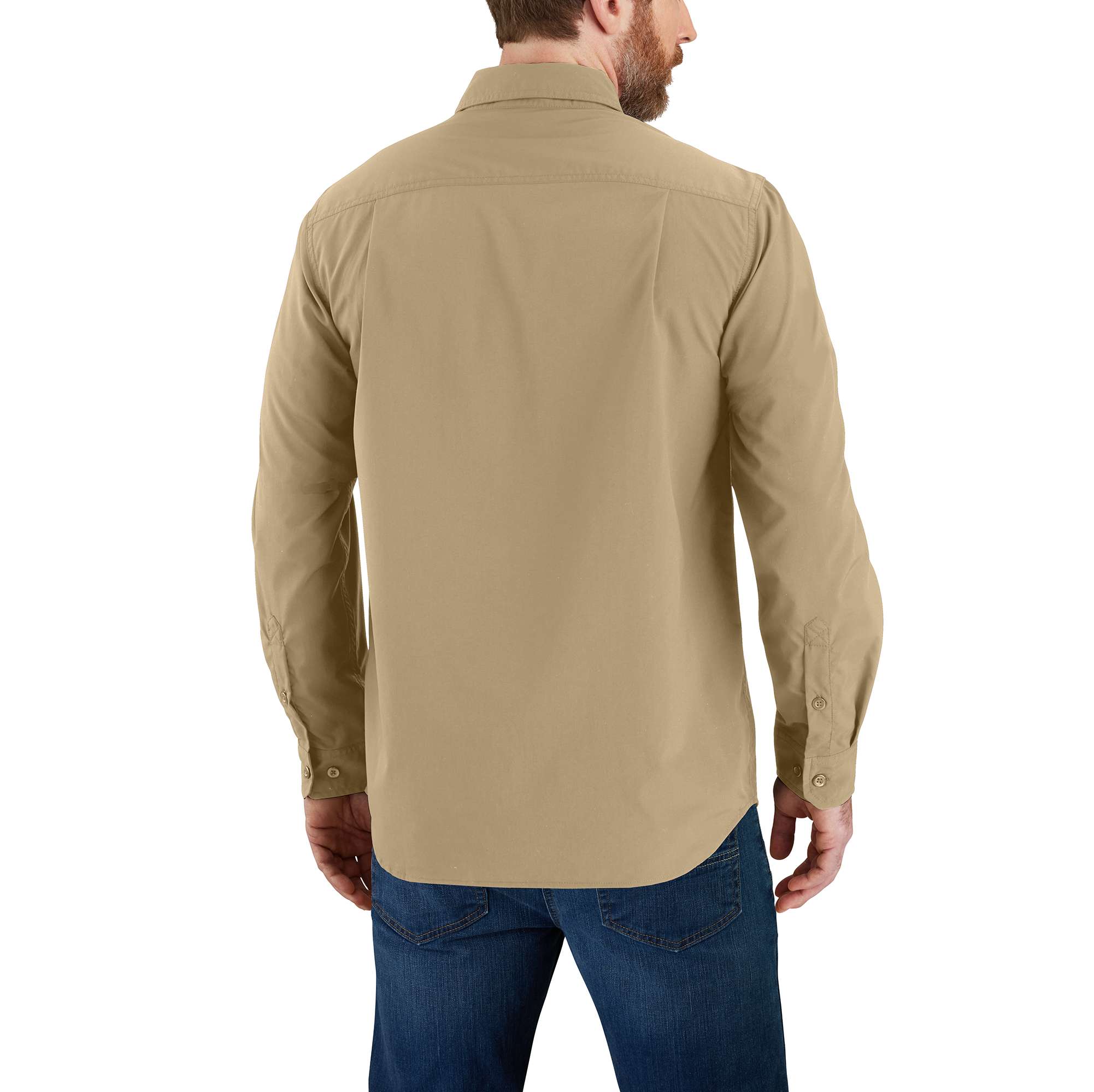 Men's force sun defender™ chambray relaxed fit long sleeve shirt - sun protection shirts