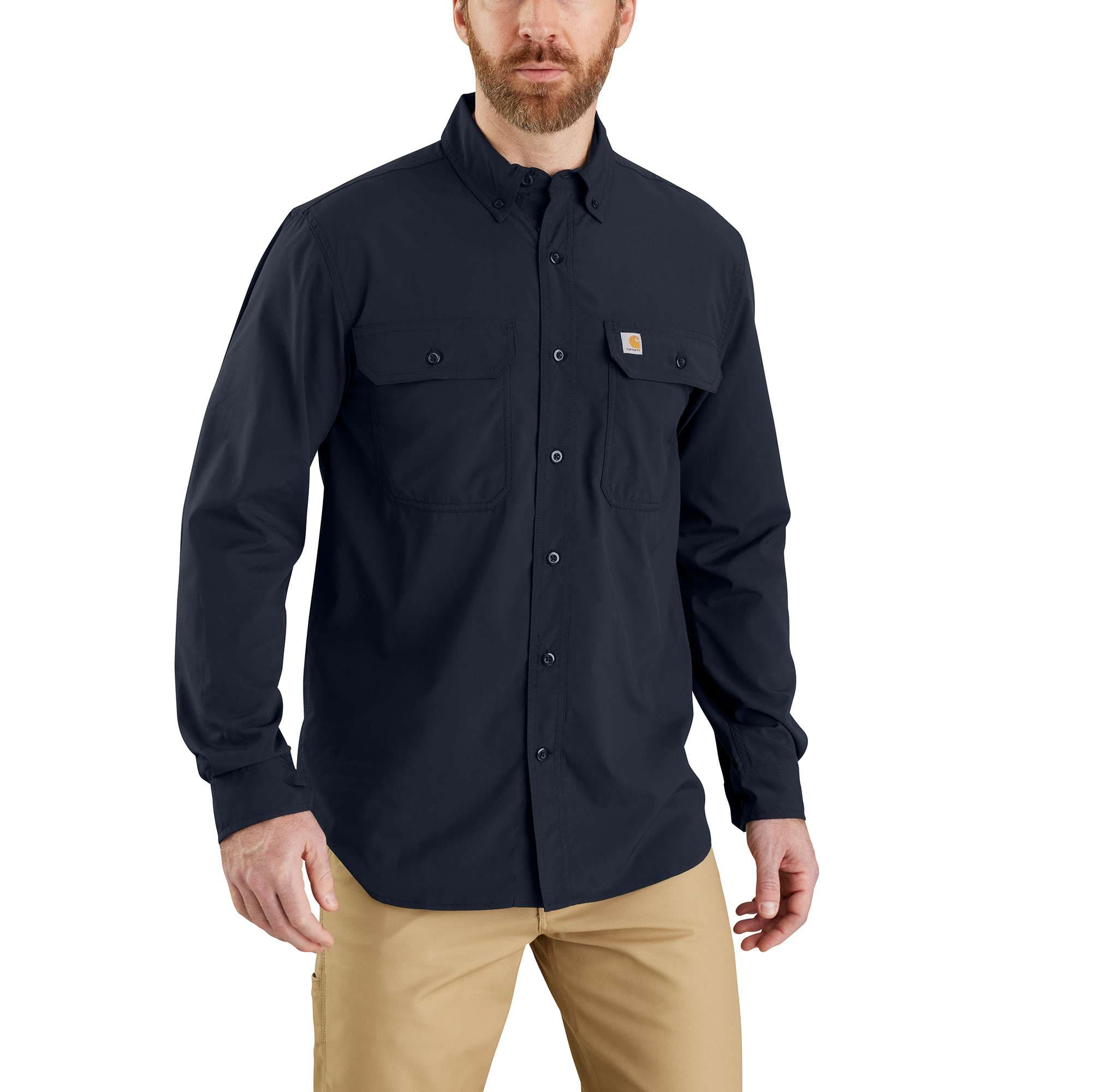 Men's force sun defender™ chambray relaxed fit long sleeve shirt - sun protection shirts