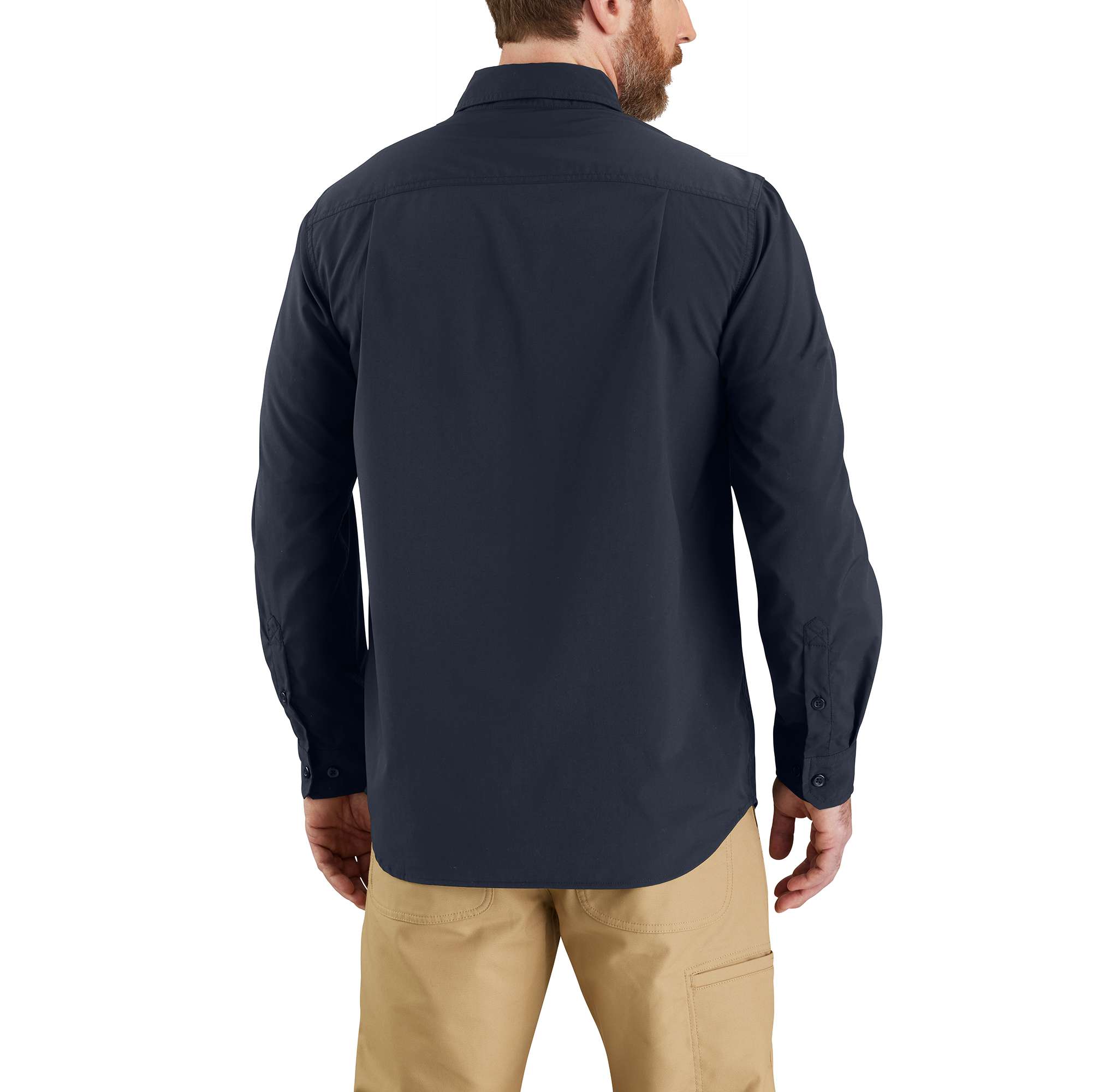 Men's force sun defender™ chambray relaxed fit long sleeve shirt - sun protection shirts