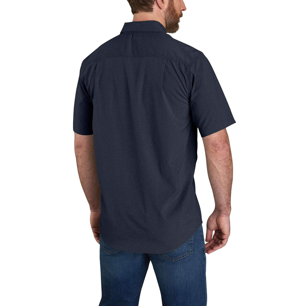 Men's force sun defender™ chambray relaxed fit short sleeve shirt - sun protection shirts