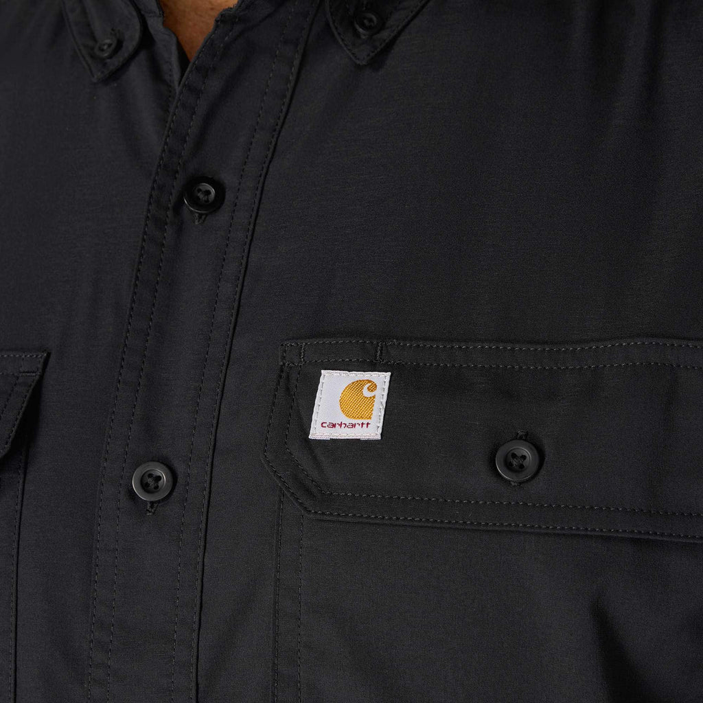 Men's force sun defender™ chambray relaxed fit short sleeve shirt - sun protection shirts