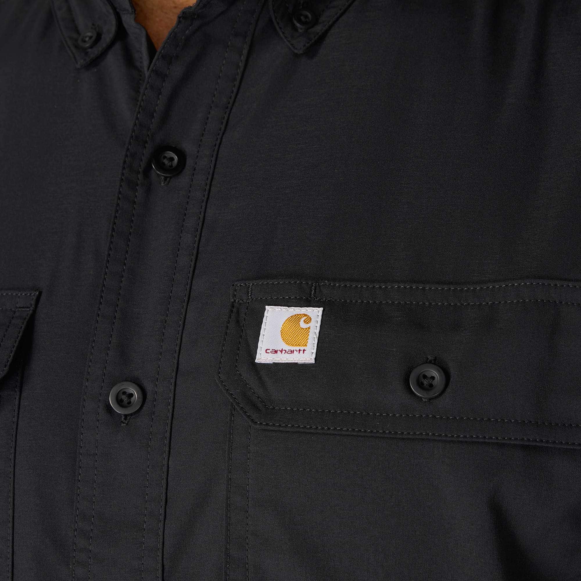 Men's force sun defender™ chambray relaxed fit short sleeve shirt - sun protection shirts